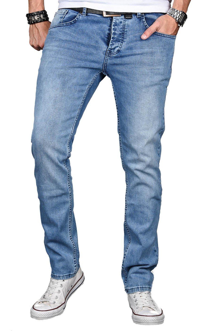 Alessandro Salvarini Straight-Jeans ASLuca Stretch mit günstig online kaufen