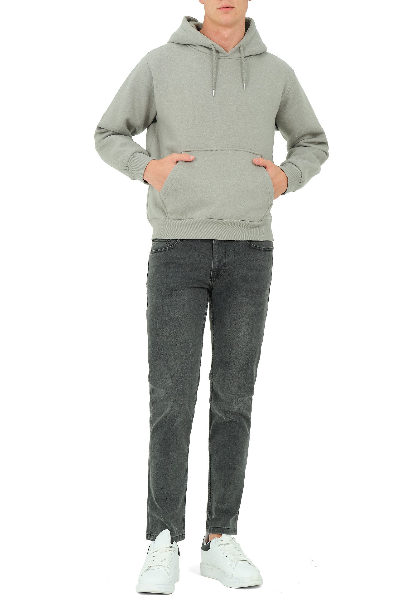 S&S Kapuzensweatshirt Hoodie Herren Kapuzenpullover Moderne Sweatshirt Baumwollmischung Fleece Pullover Hoody