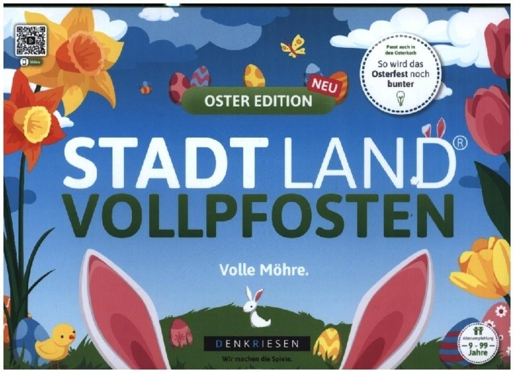 Denkriesen Spiel, STADT LAND VOLLPFOSTEN® - OSTER EDITION - "Volle Möhre."