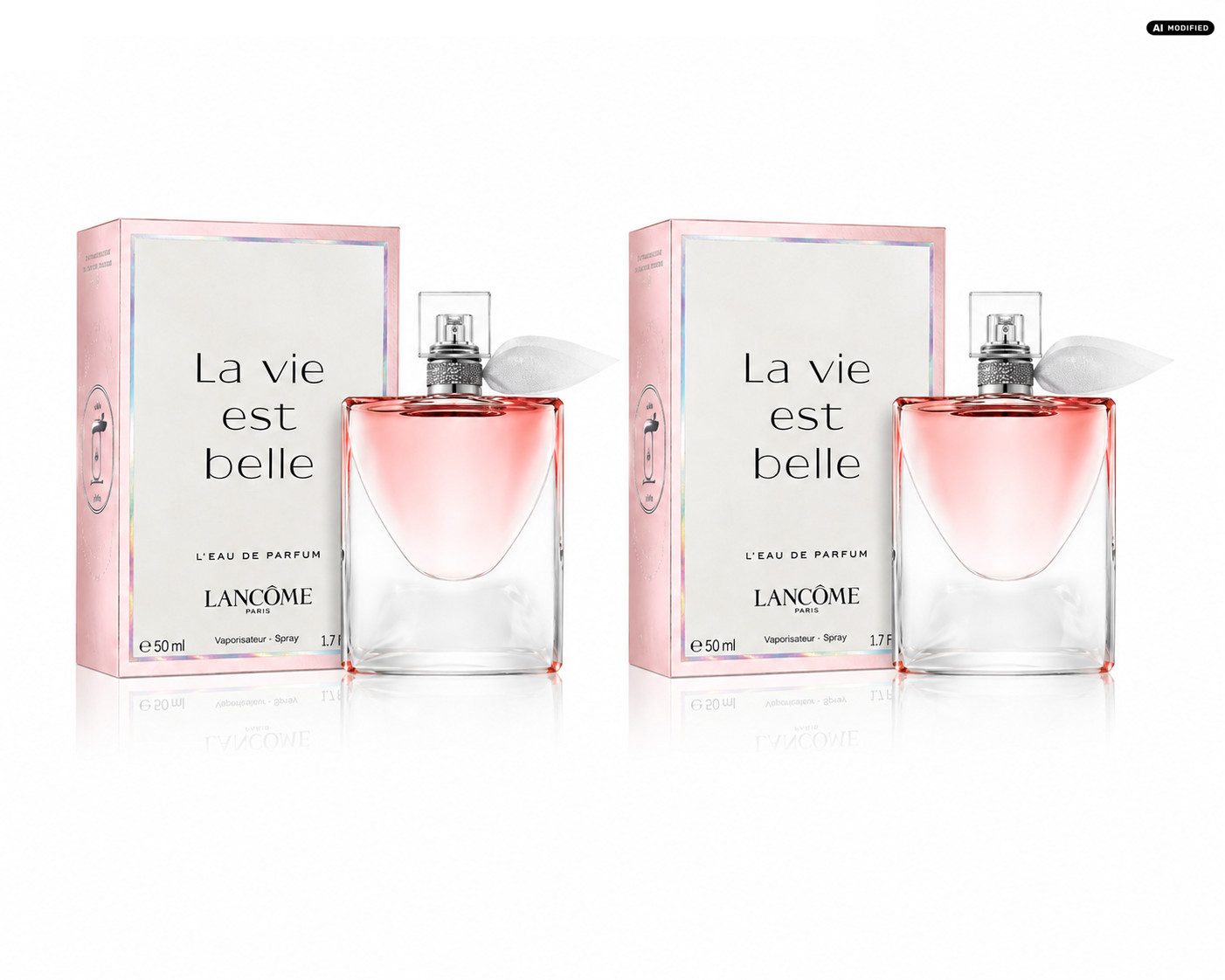 LANCOME Eau de Parfum LANCOME La vie est belle Eau de Parfum 2er Set, Praktisches Duft-Set mit zwei identischen Flakons