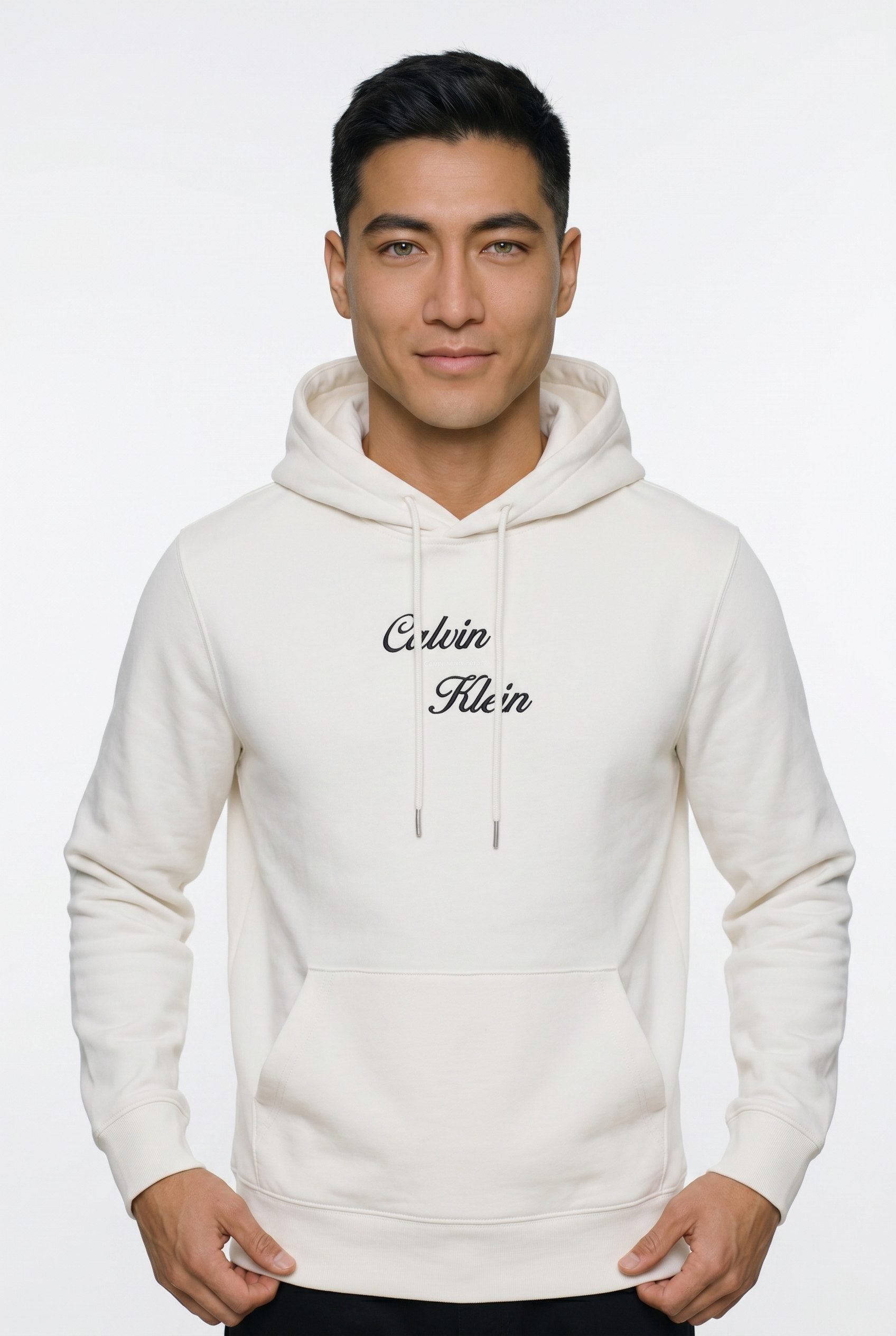Calvin Klein Jeans Kapuzensweatshirt Stickerei, Regular Fit, reine Baumwolle