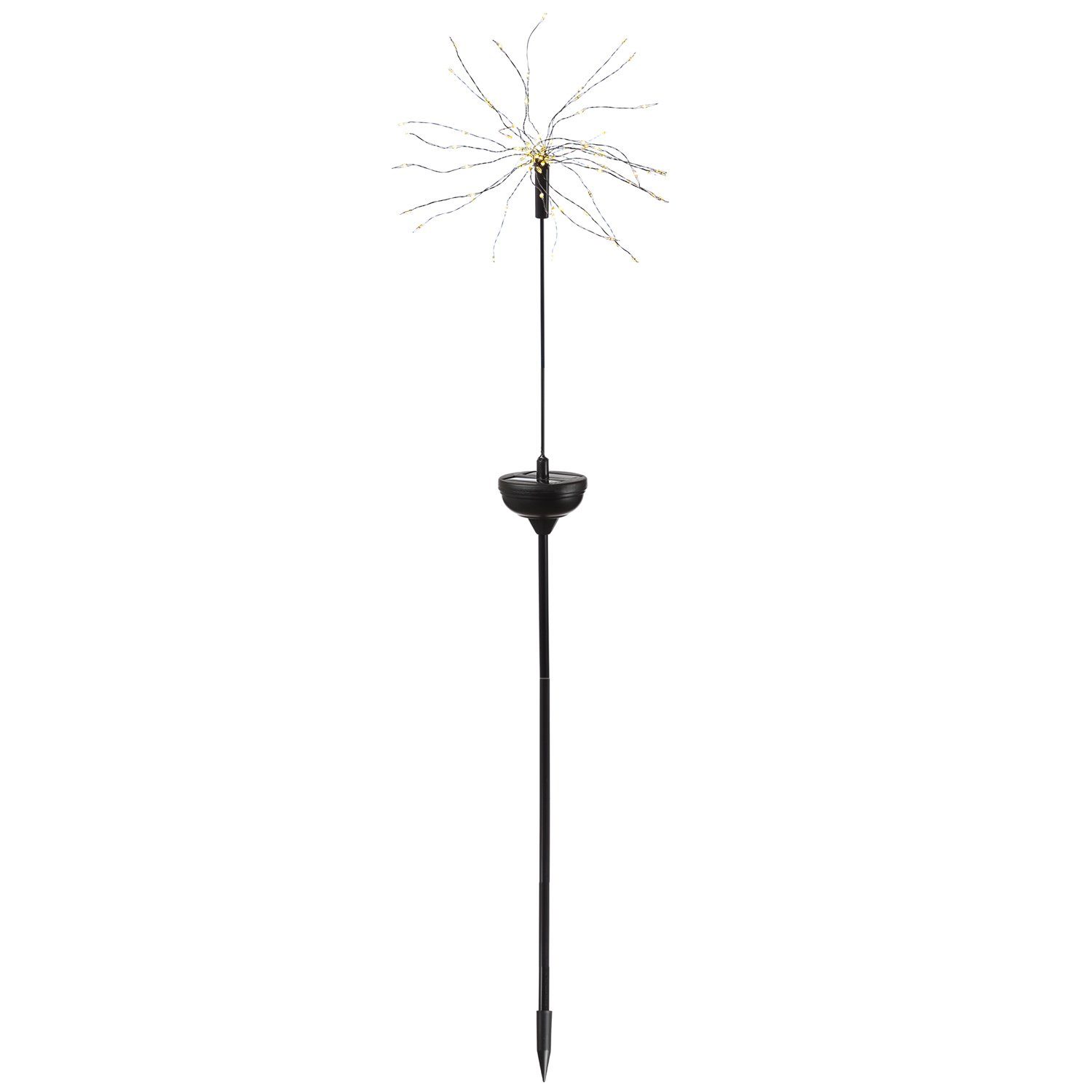 100cm Solarleuchte LED Gartenstecker bis (2100K LED FEUERWERK 3000K) Solarstab warmweiß Sensor, Classic, LED Solarleuchte MARELIDA