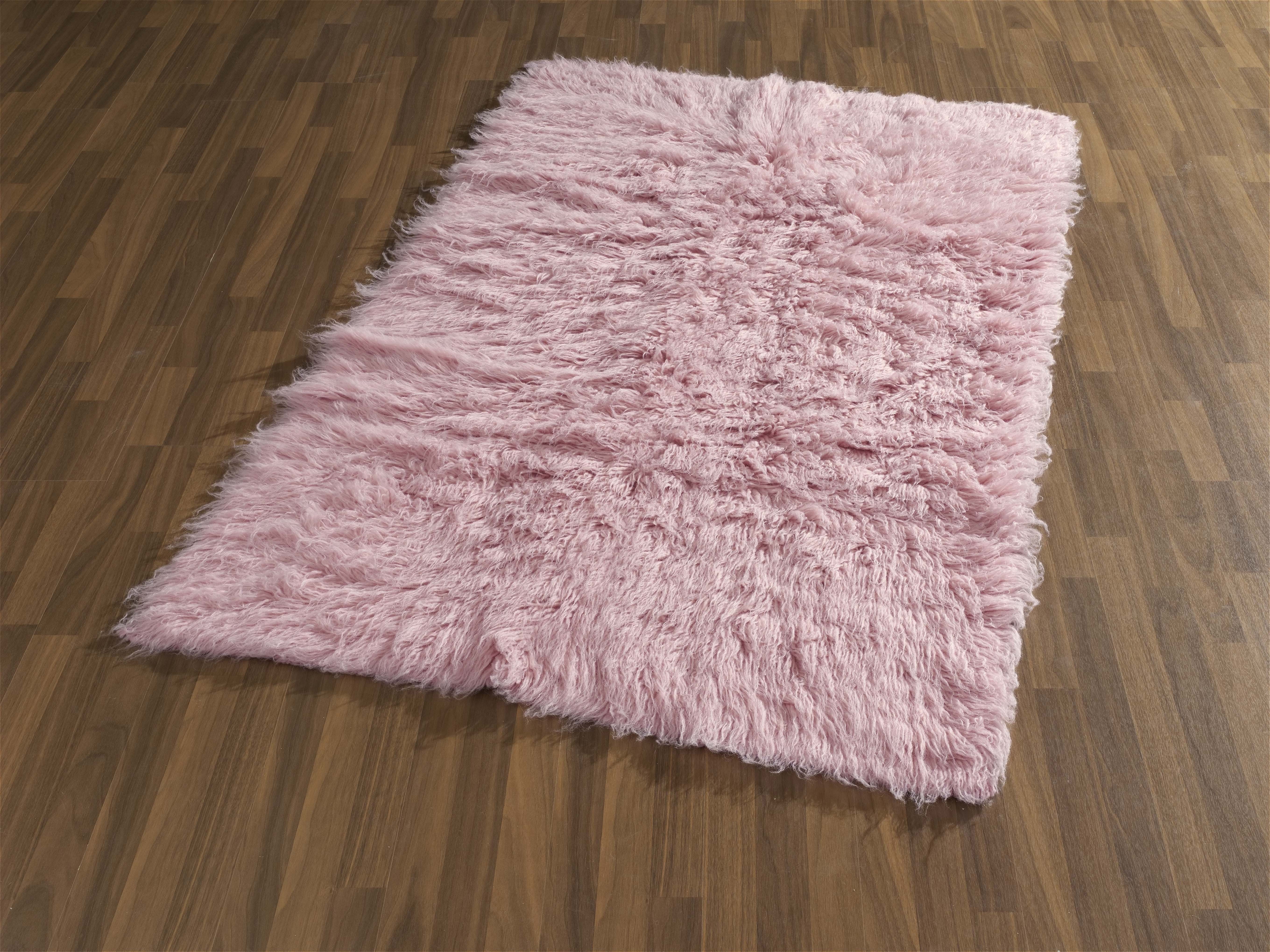 g, 60 Teppich, handgewebt Böing Carpet, Uni-Farben, Handweb Wollteppich reine mm, Flokati 1500 rechteckig, Wolle, Höhe: