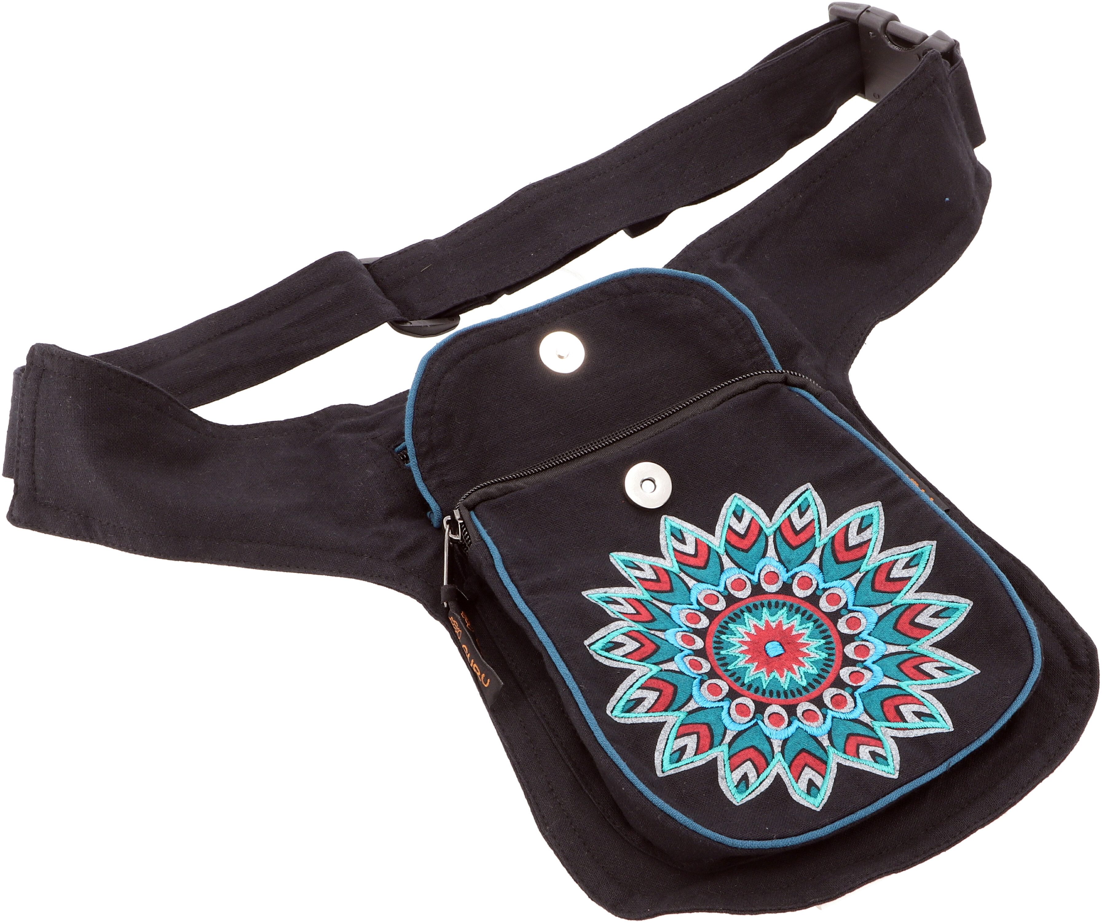 Guru-Shop Gürteltasche Stoff Sidebag & Gürteltasche Mandala, Goa.. – Bild 5 von 5