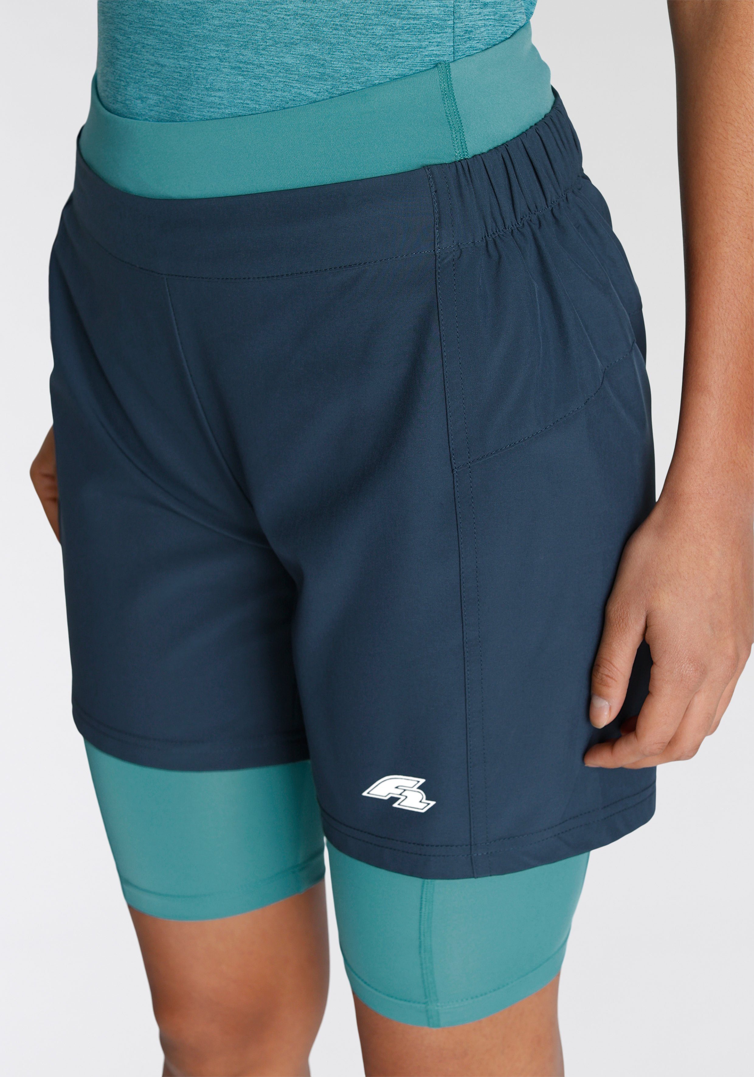 NAVY F2 Radhose BLUE/TURQUOISE RIDE