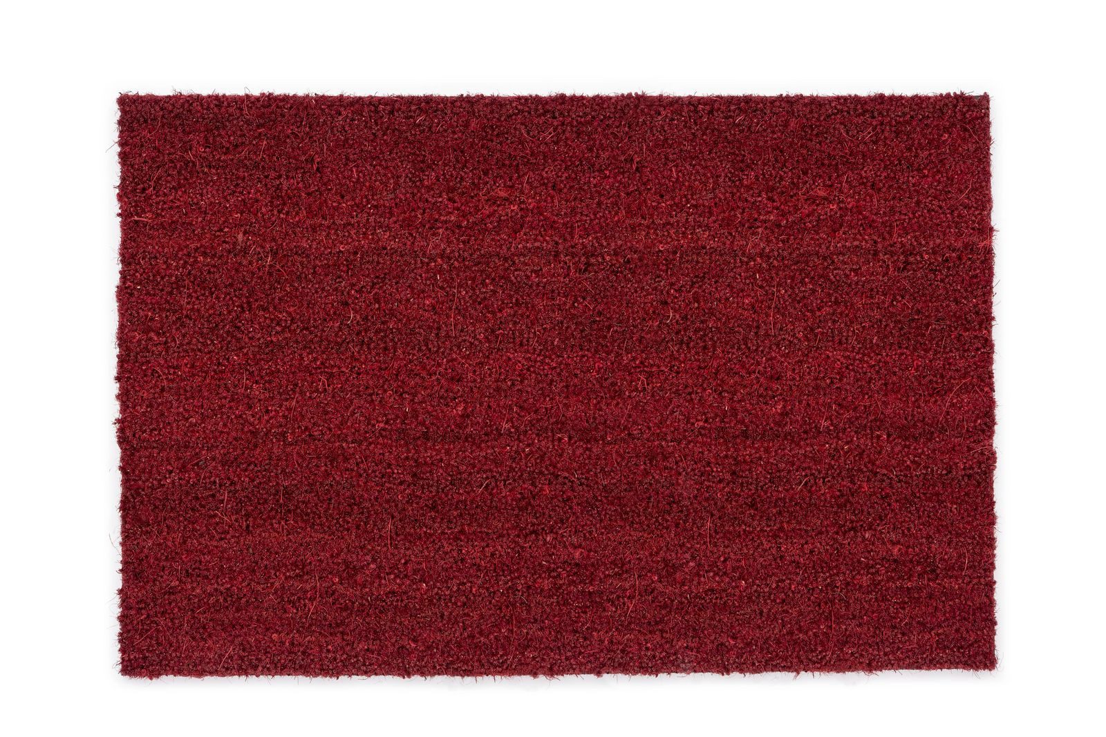Golze Fußmatte Kokosmatte Fußmatte Kokosvelours, rechteckig, Höhe: 16 mm, antibakteriell, strapazierfähig, 40 x 60 cm, rot
