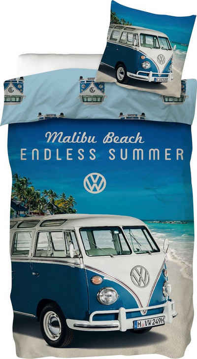 Wendebettwäsche »Malibu Beach«, Volkswagen, mit VW Bus