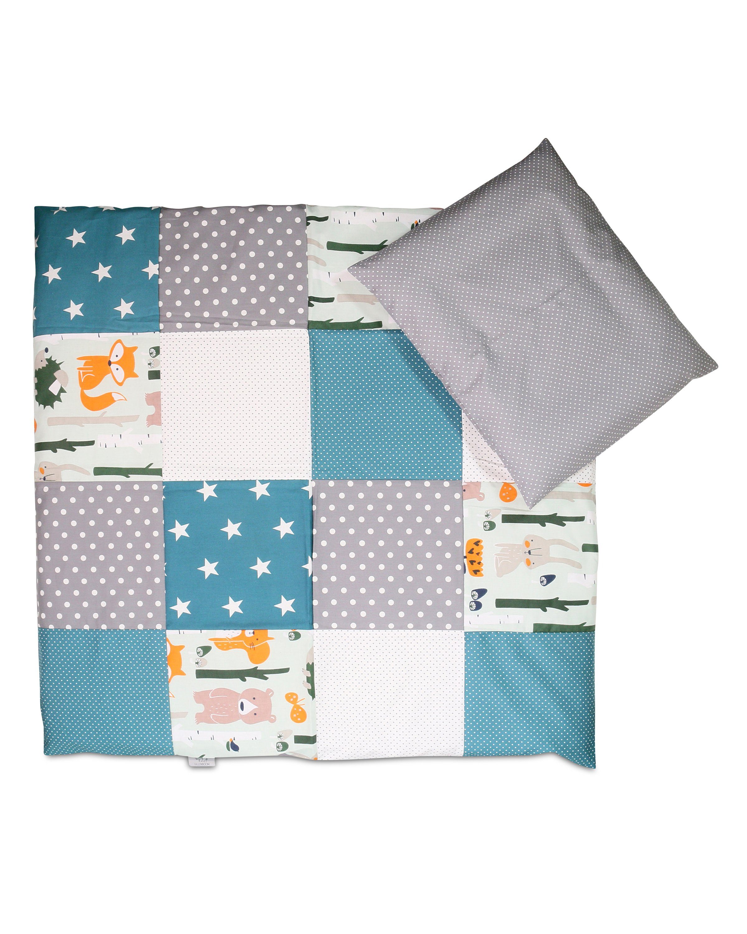 ULLENBOOM ® Kinderbettwäsche Babybettwäsche 2-teilig Waldtiere günstig online kaufen