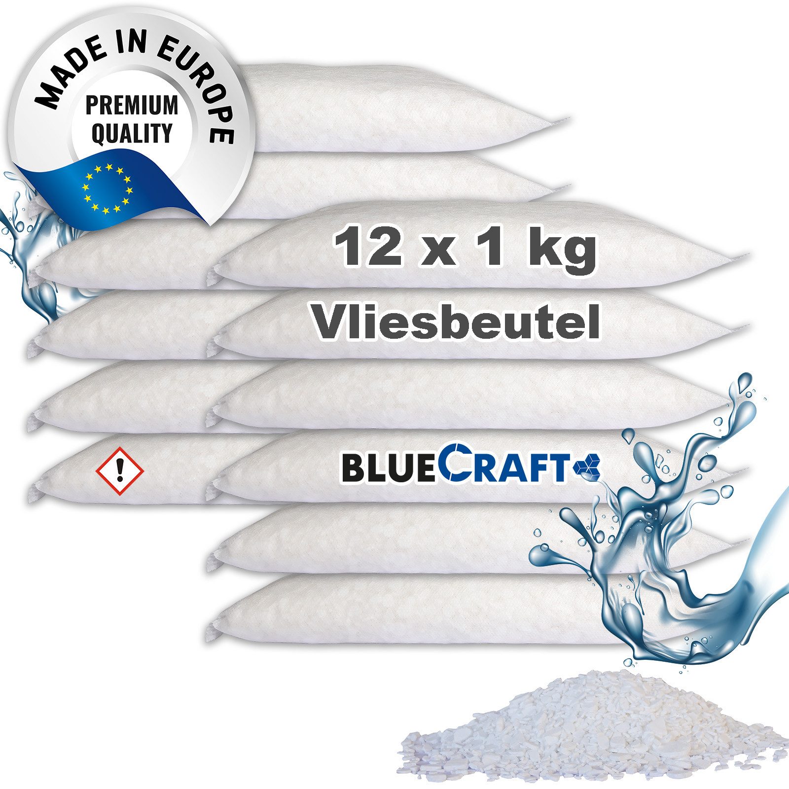 BlueCraft Luftentfeuchter-Nachfüllpack 12x 1kg Raum Entfeuchter Granulat im günstig online kaufen