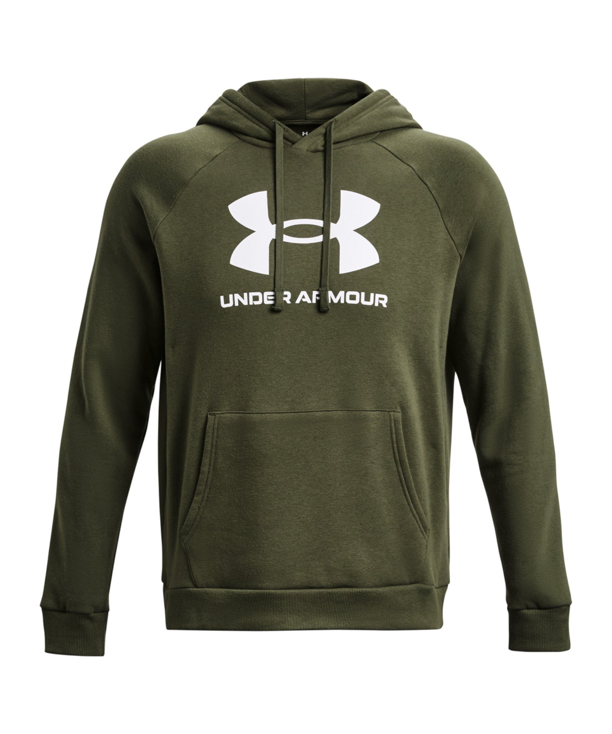 Under Armour® Sweater Rival Logo Fleece Hoody gruen