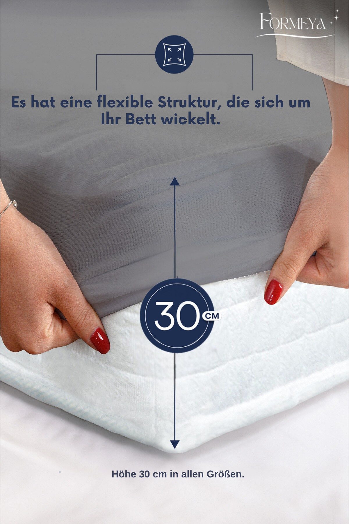 Matratzenschoner Atmungsaktiver Wasserdichter Mikrofaser Matratzenschoner Formeya – Bild 5 von 5