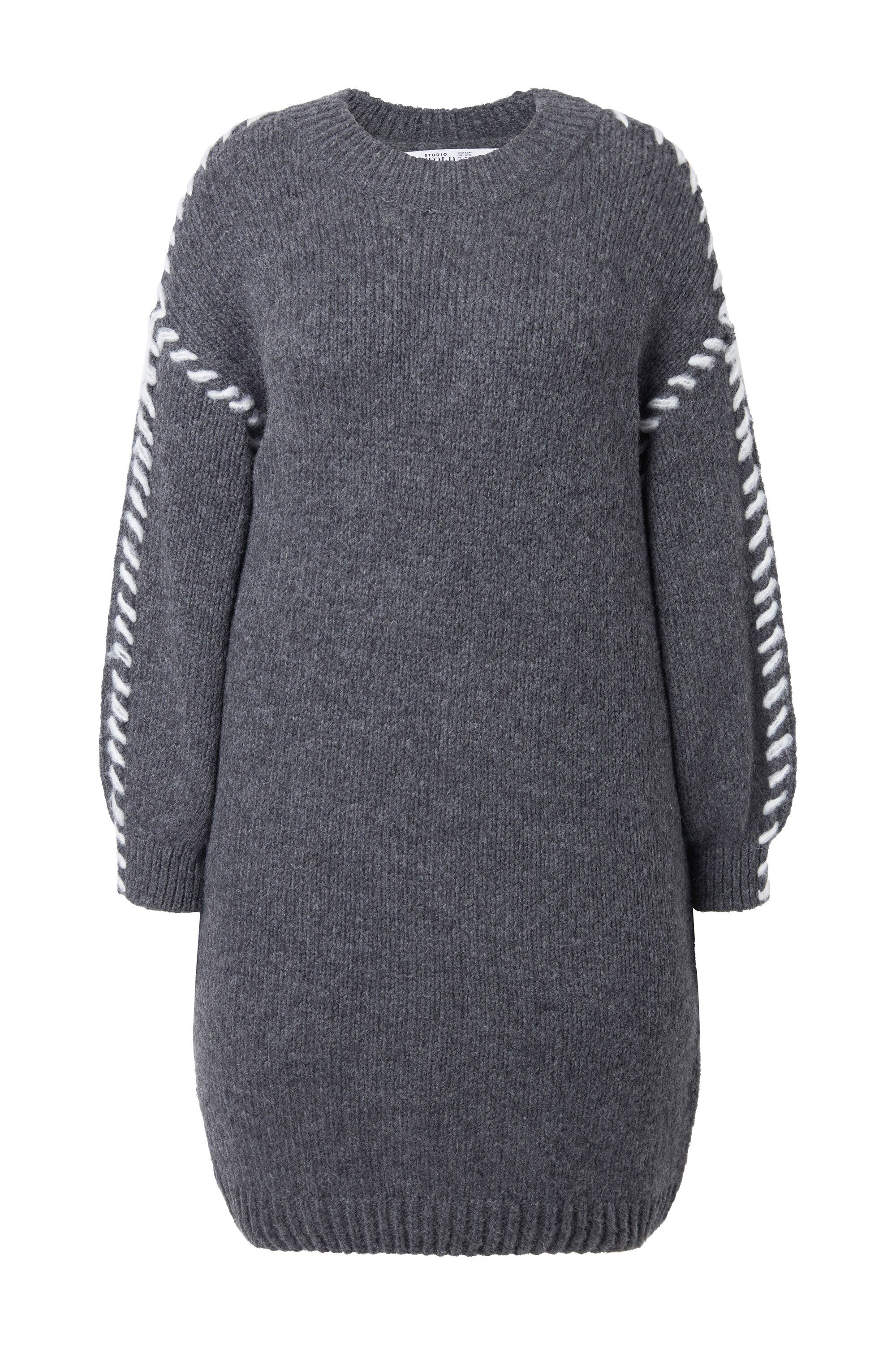 Studio Untold Jerseykleid Strickkleid oversized Schmucknähte günstig online kaufen