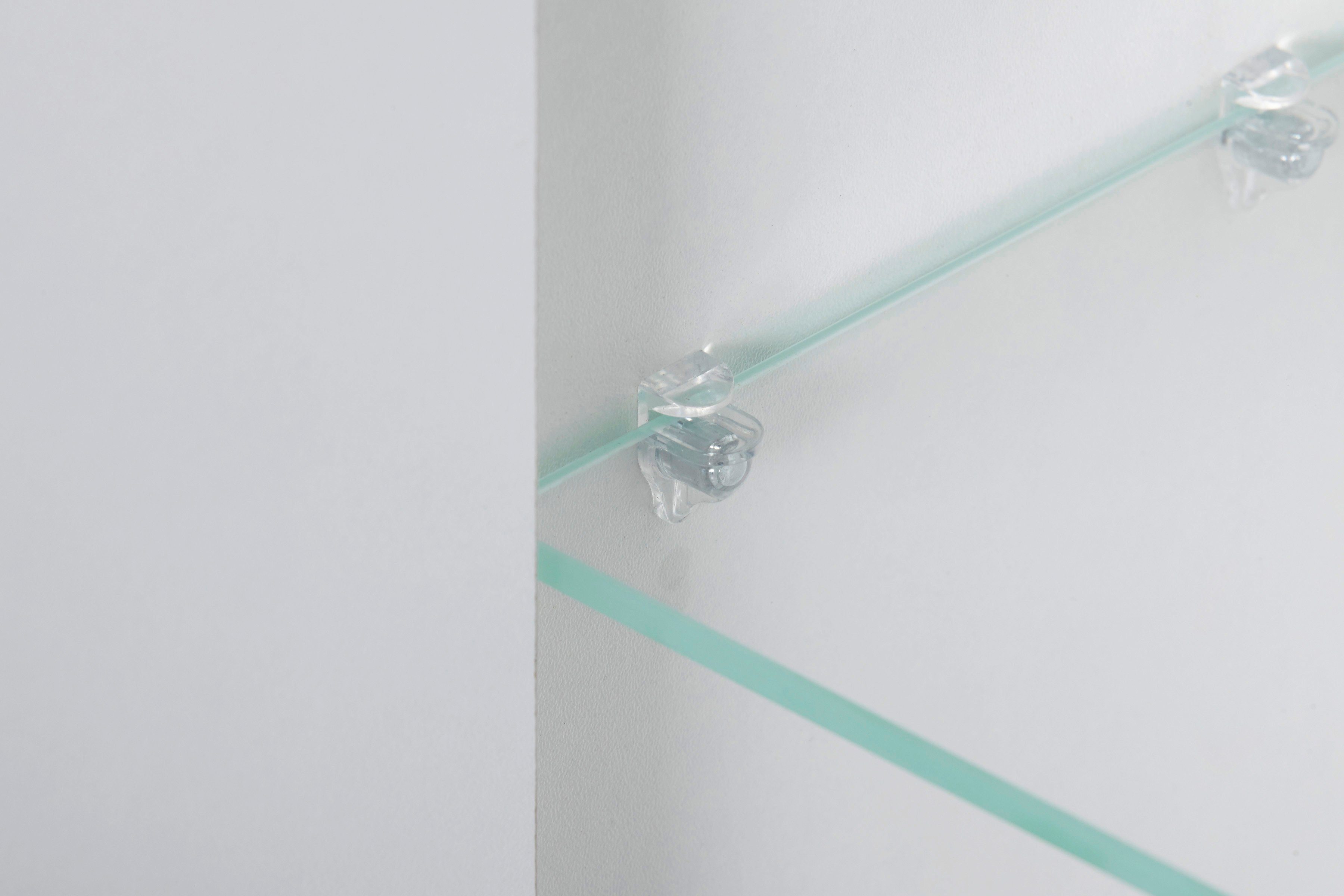 HELD MÖBEL Spiegelschrank weiß Breite / Jaca Spiegel Front mit Korpus | Spiegelschrank weiß 60 cm, 3D