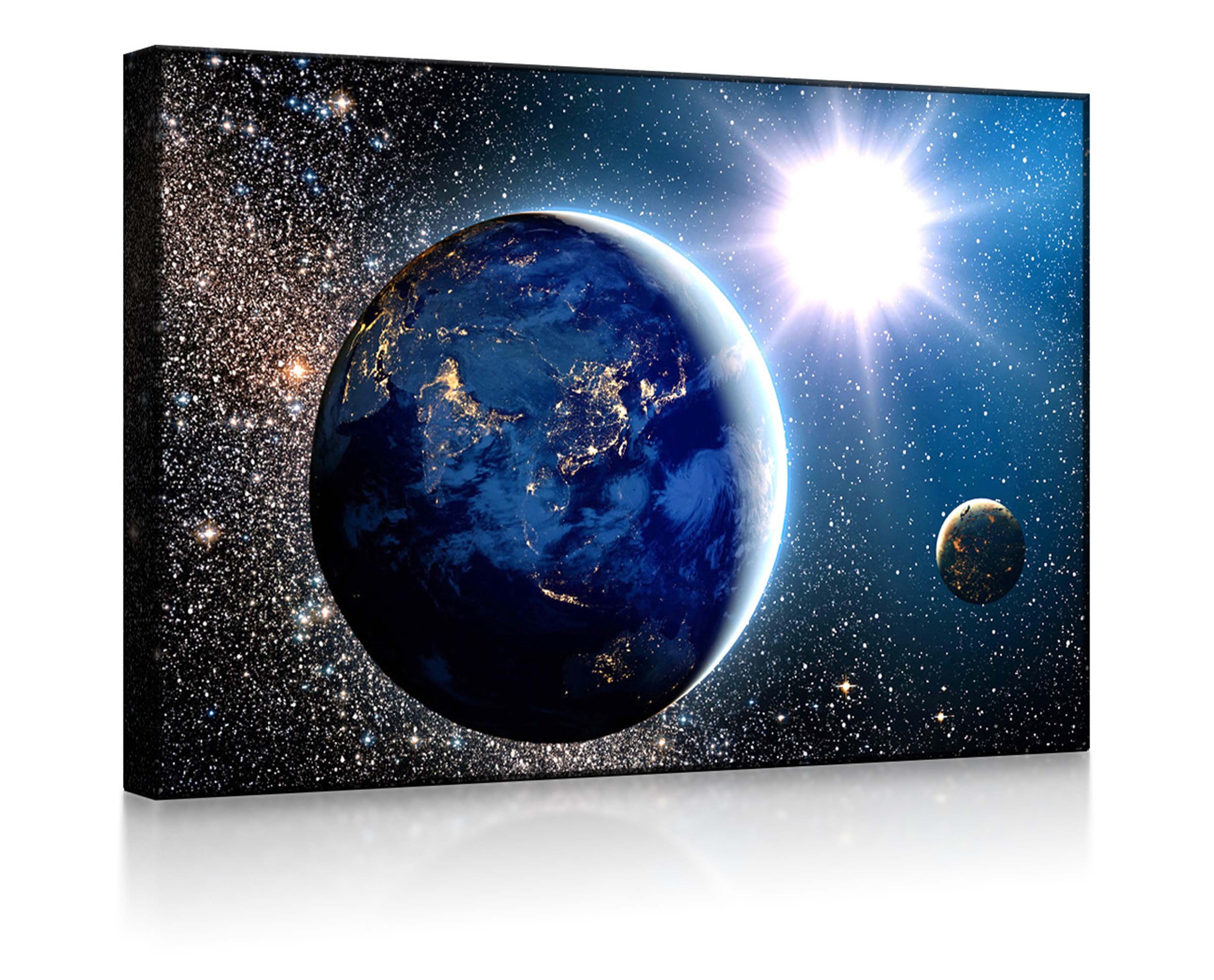 LED-Bild Erde im Weltall front lighted / 60x40cm