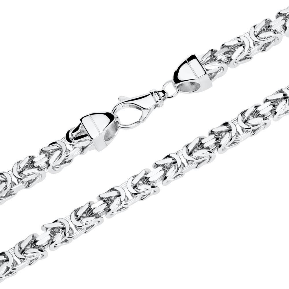 JEWLIX Königskette Massiv aus 925er Silber für Herren mit 7 mm Breite KK0070-F