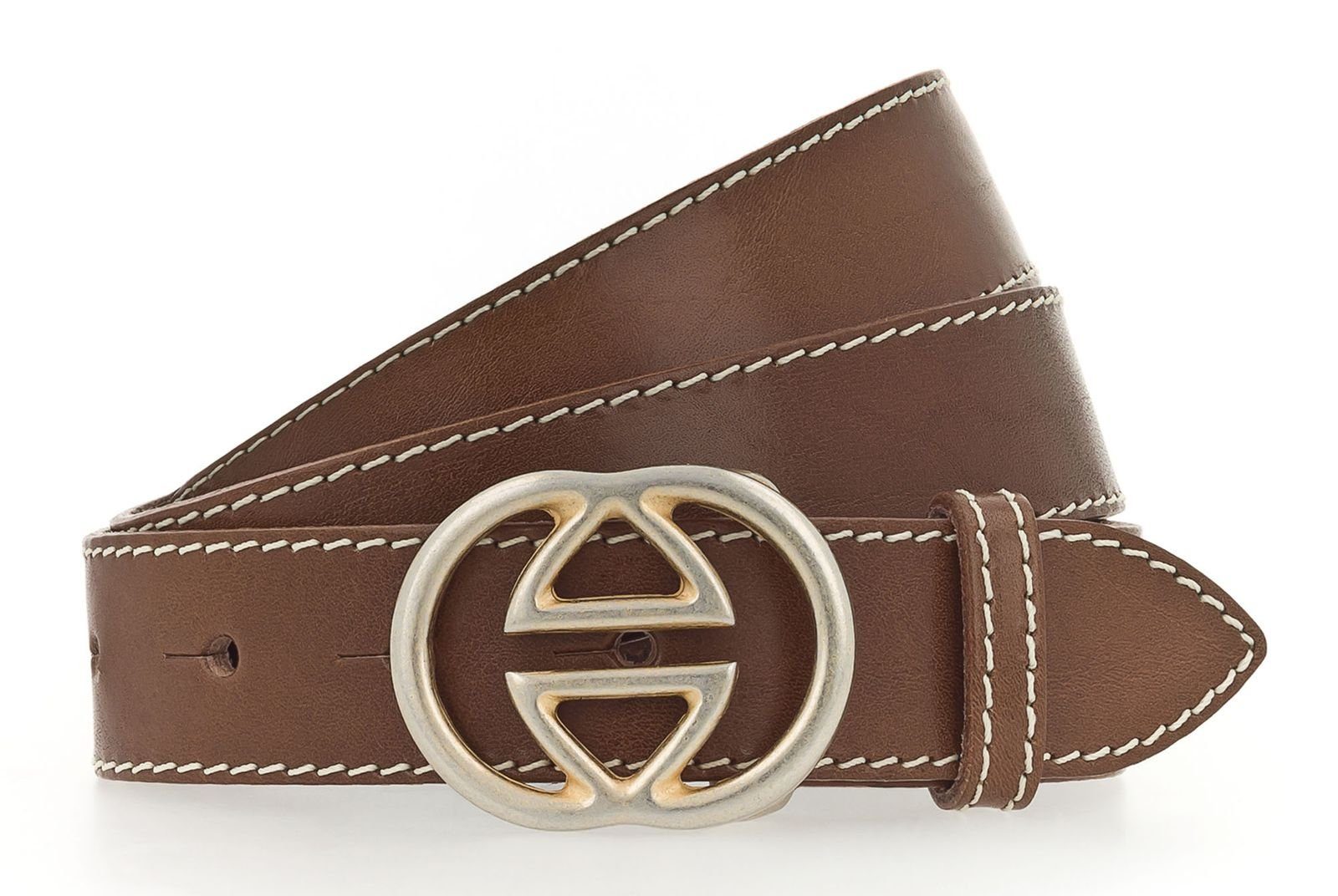 Ledergürtel Leather Buckel Belt