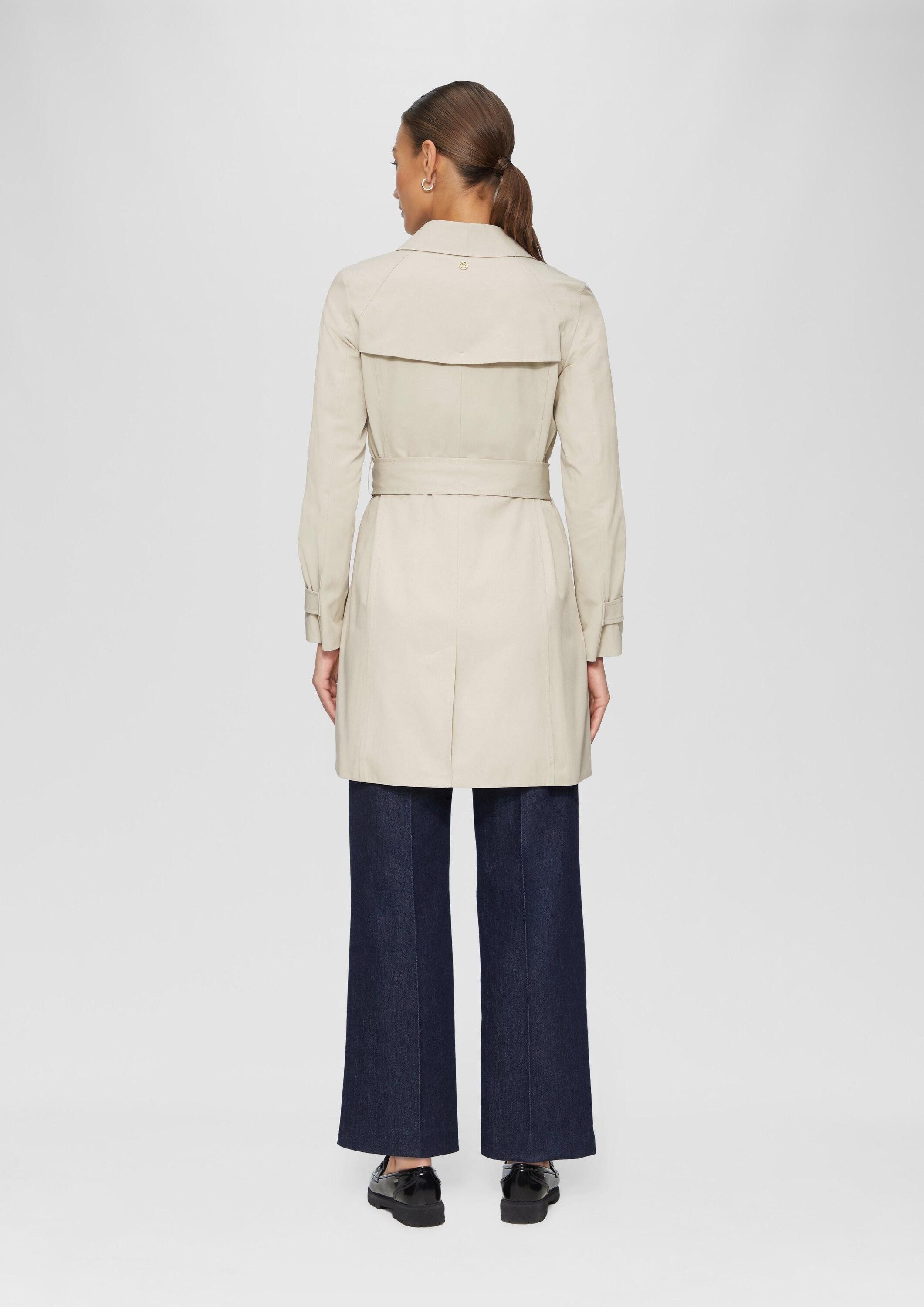s.Oliver Trenchcoat Outdoor-Mantel Leicht gefütterter Mantel im Trench-Stil