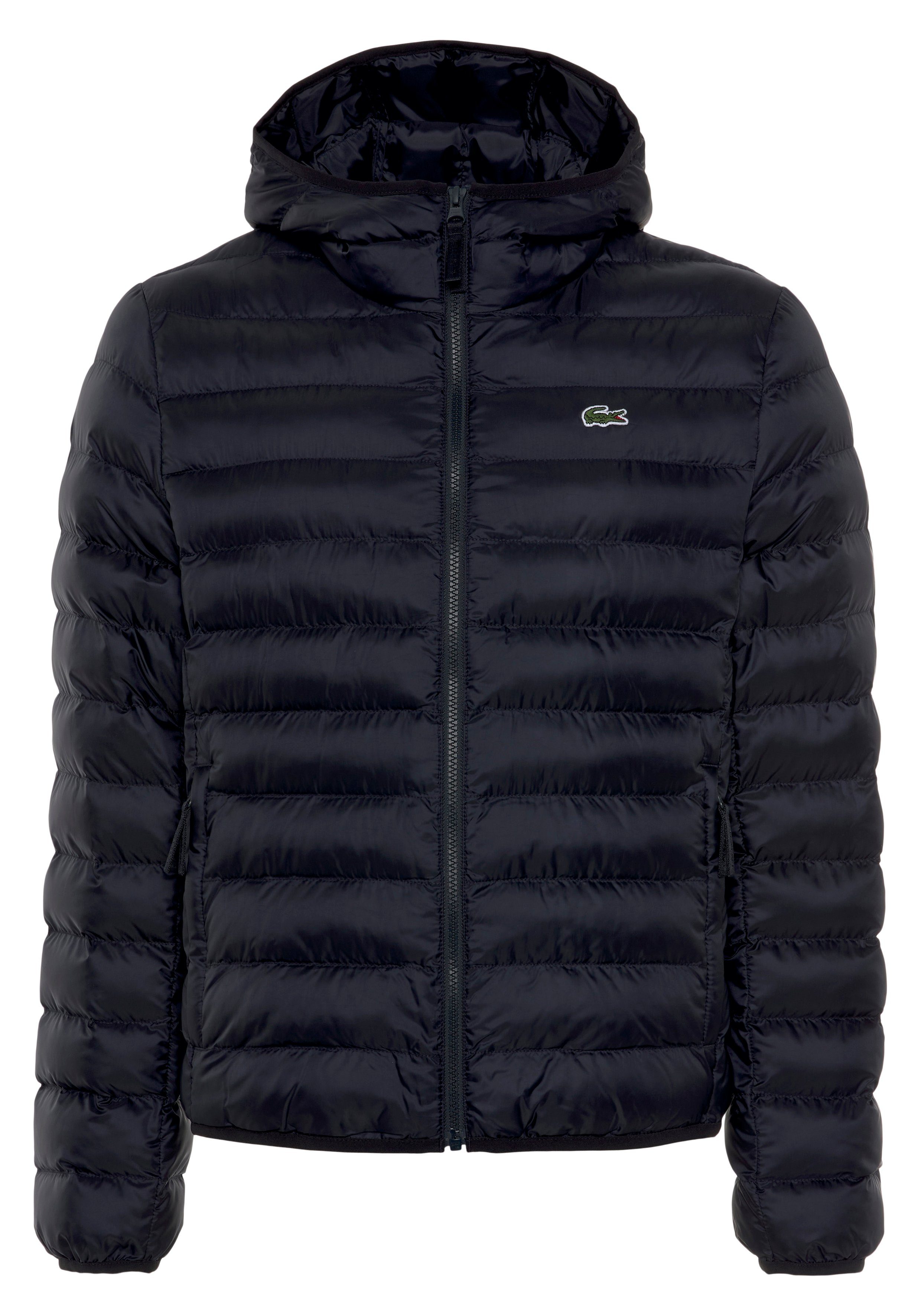 Lacoste Steppjacke Mit warmem Stehkragen und praktischen Taschen u. Kapuze abysm (navy)