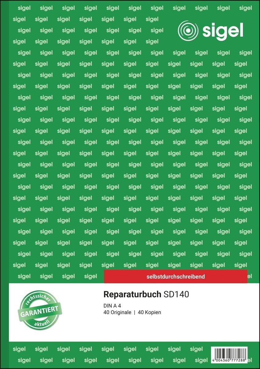 Sigel Formularblock SIGEL Erfassung der Reparatur Formularbuch