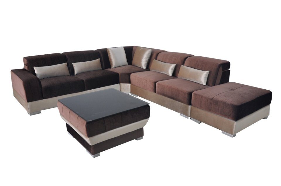 JVmoebel Ecksofa, Leder Eck Sofa Couch Polster Couchen Wohnlandschaft Luxus Ecke Sofas