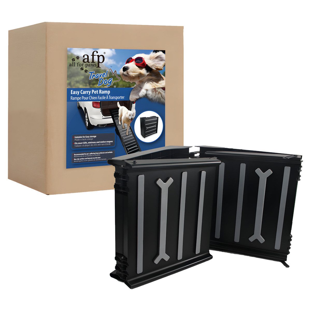 all for paws Hunderampe Travel Dog Easy Carry 4 Hunderampe faltbar