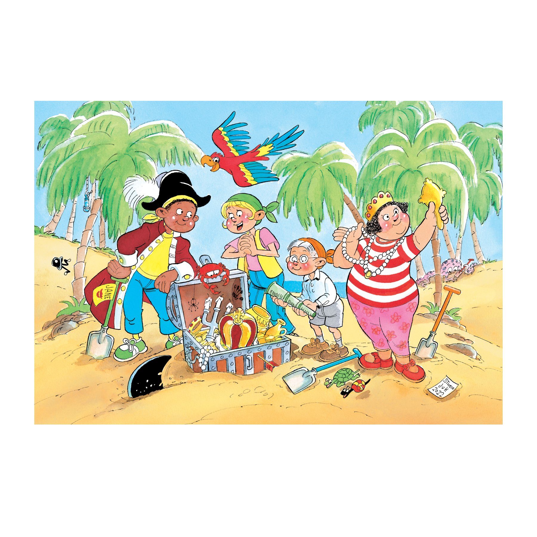 Jan van Haasteren Puzzle Jan van Haasteren Junior 13 Schatzsuche 150 Teile Puzzle, 150 Puzzleteile