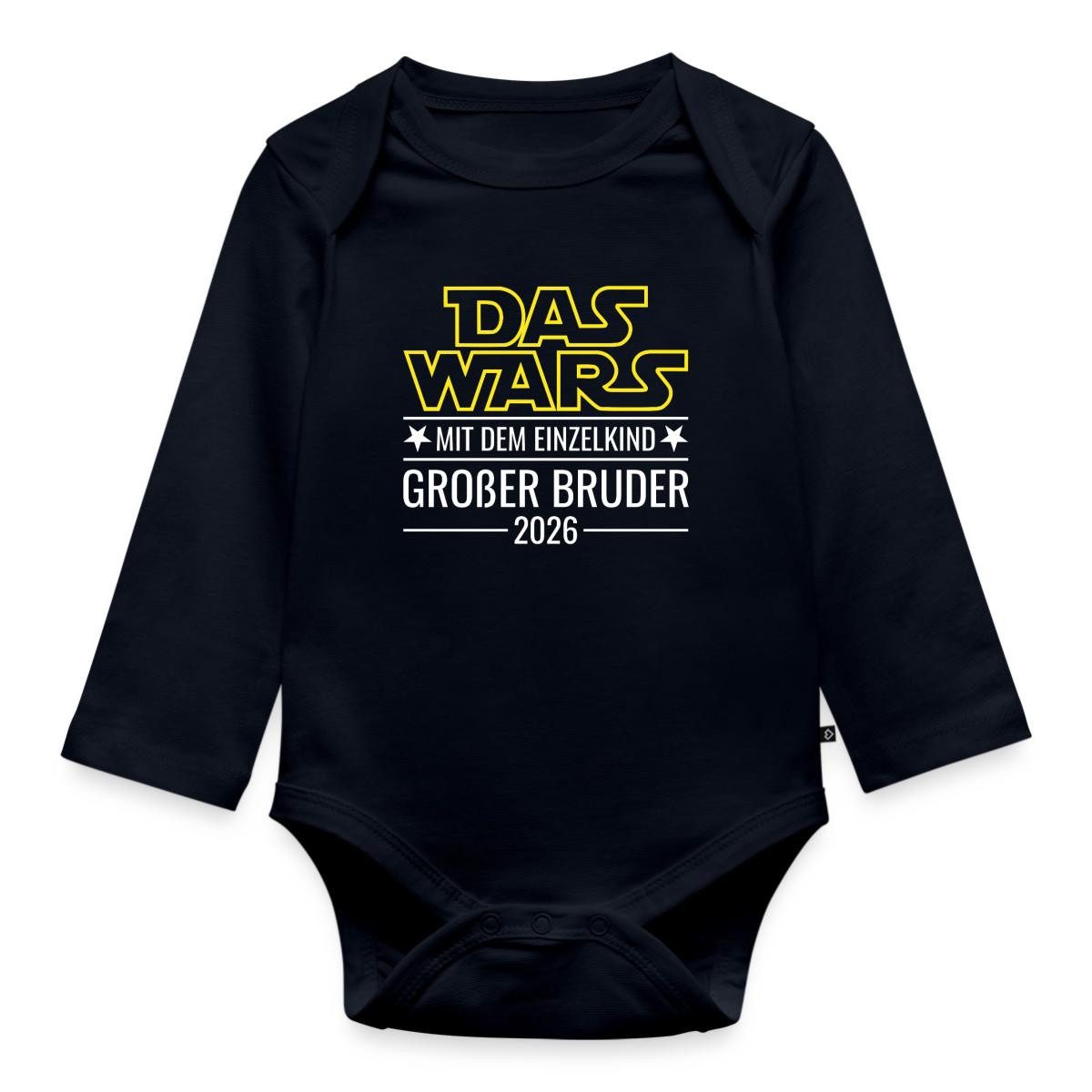 Langarmbody Das wars mit dem Einzelkind - Großer Bruder 2026 Tages Baby Body Langa