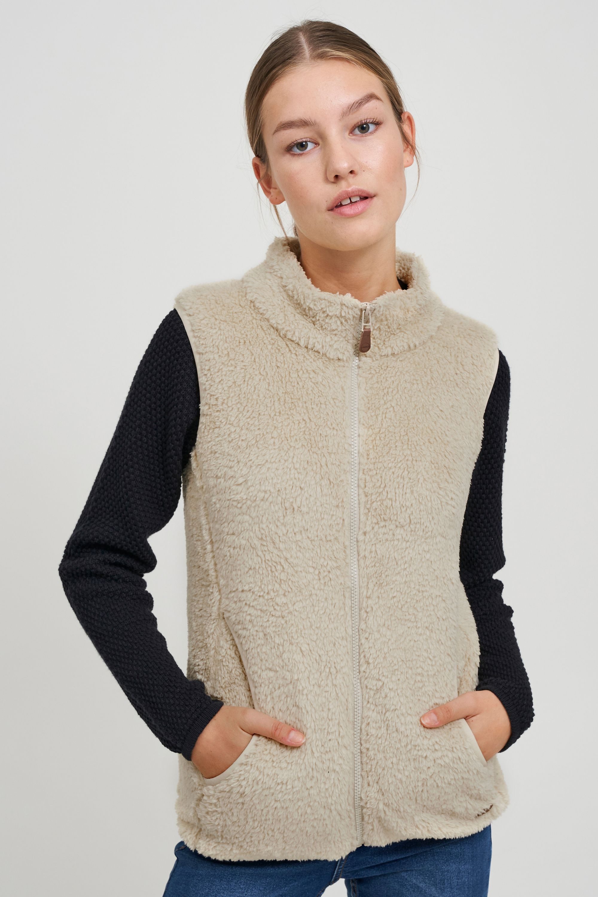 OXMO Sweatweste OXTheri Weste aus Teddy-Fleece günstig online kaufen