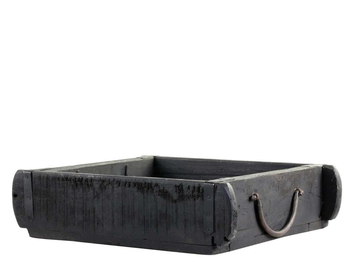 Chic Antique Dekokiste Alte Backsteinform schwarz