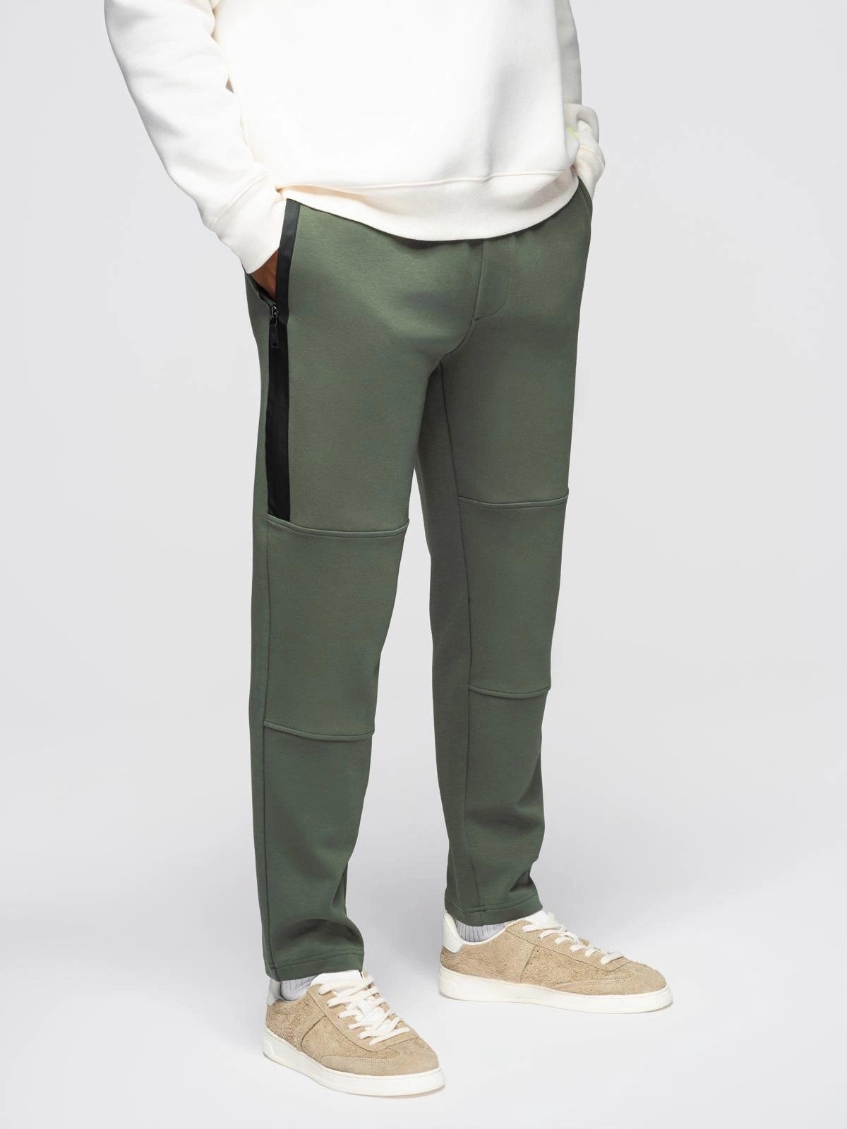 OMBRE Sweathose Herren-Jogginghose mit geradem Bein und Gummidetails günstig online kaufen