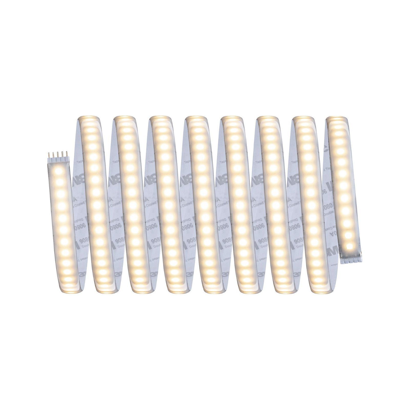 Paulmann LED-Streifen MaxLED 1000 Basisset 3m 35W 230/24V 60VA Silber Kunststoff, 1-flammig, IP44 Cover 2700K