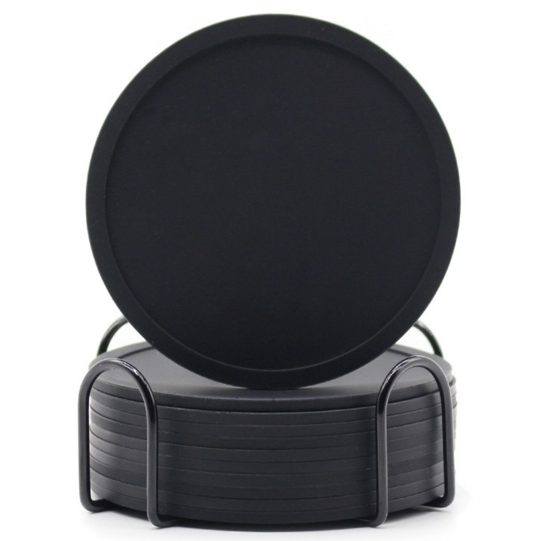 Getränkeuntersetzer 12er Gläser Untersetzer Set Glasuntersetzer Tischuntersetzer Rund 10cm