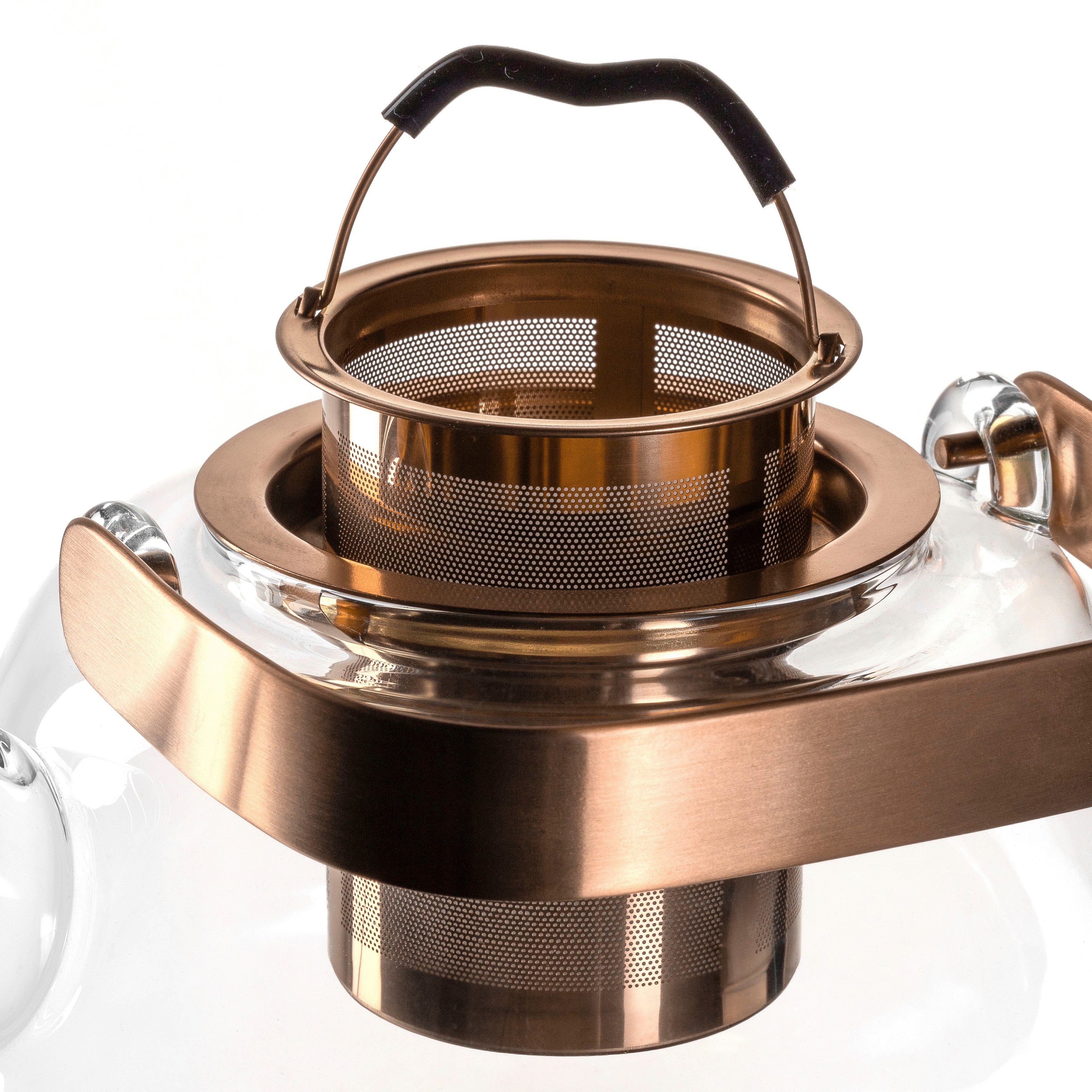 LEONARDO Teekanne TÈ PER TE, 1,2 l, mit Metallhenkel, 1200 ml