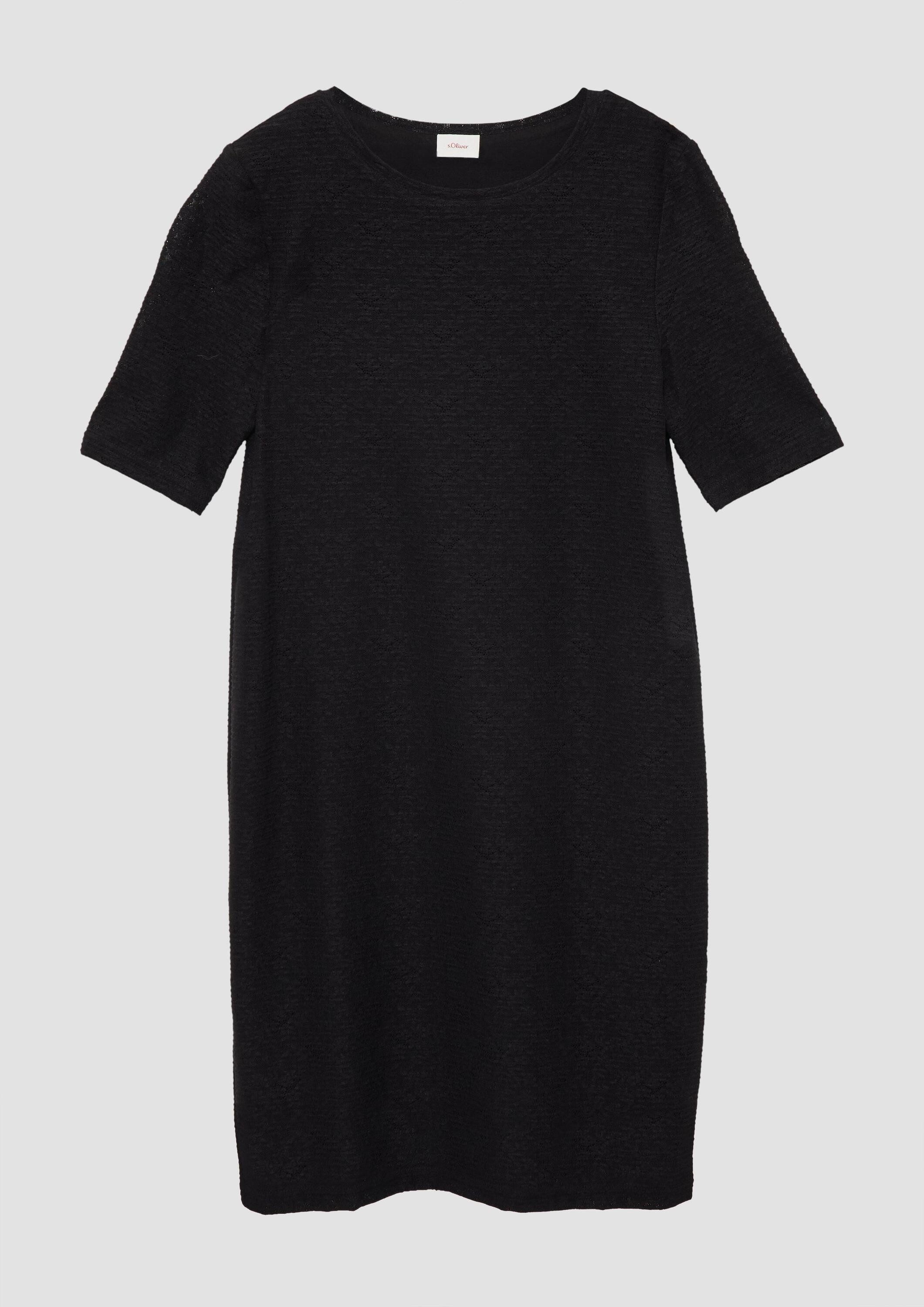 s.Oliver Midikleid Kleid Schmal geschnittenes Kleid aus elastischer Spitze
