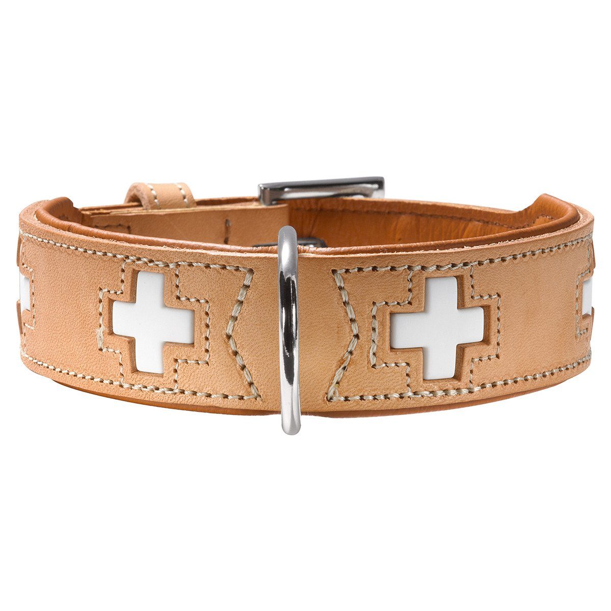 Hunter Товары для животных Hunde-Halsband Halsband Swiss natur/beige