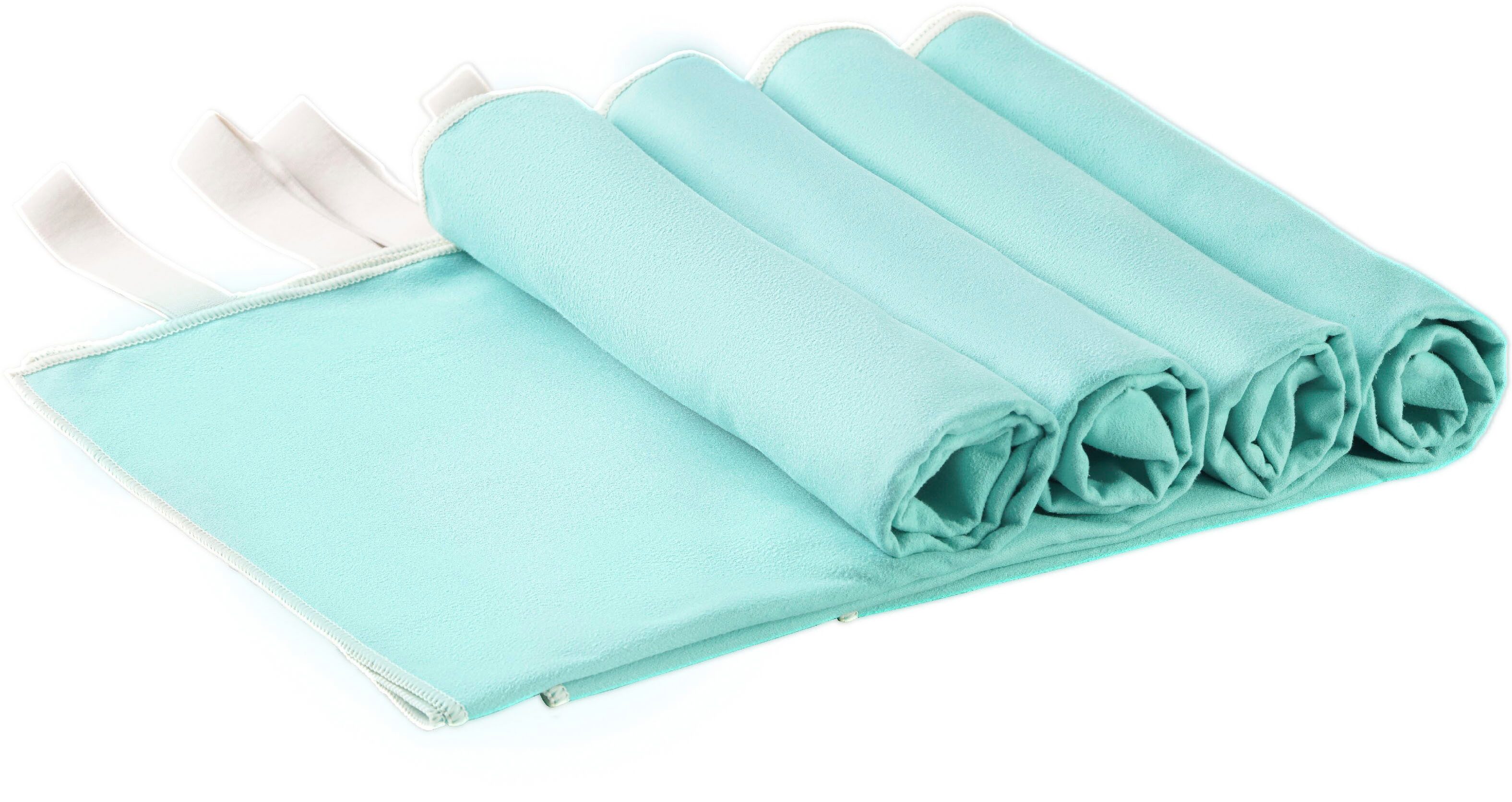 OTTO home Handtücher Leoa, diverse Größen, Sporthandtuch, Reisehandtuch, Strandtuch, Microfaser (4-St), sehr leicht, kompakt, schnelltrocknend, Mikrofaser mit Kontrastnaht