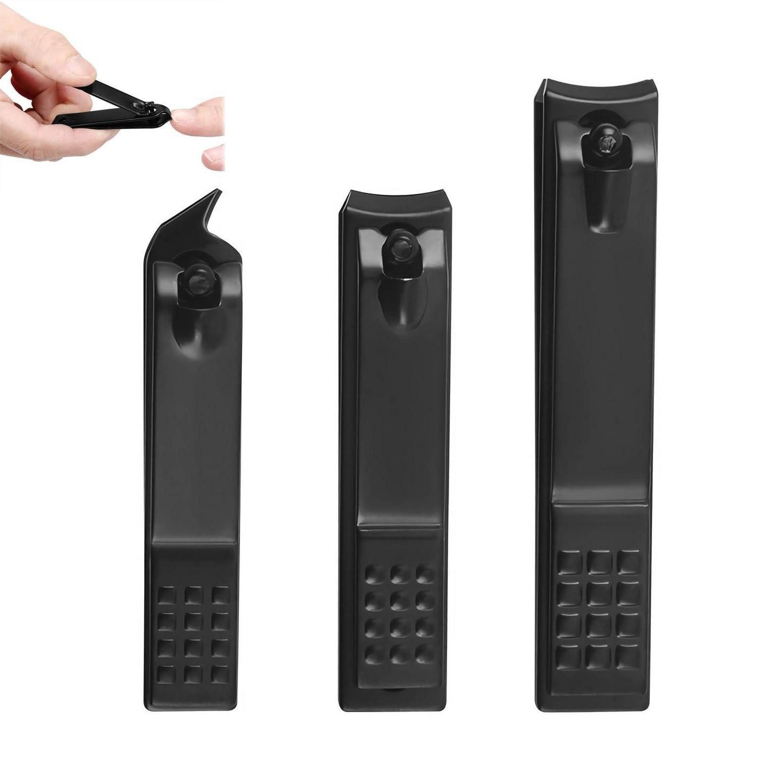 LuxusKollektion Pflege-Set Maniküre Set 3tlg Edelstahl gebogen kompakt