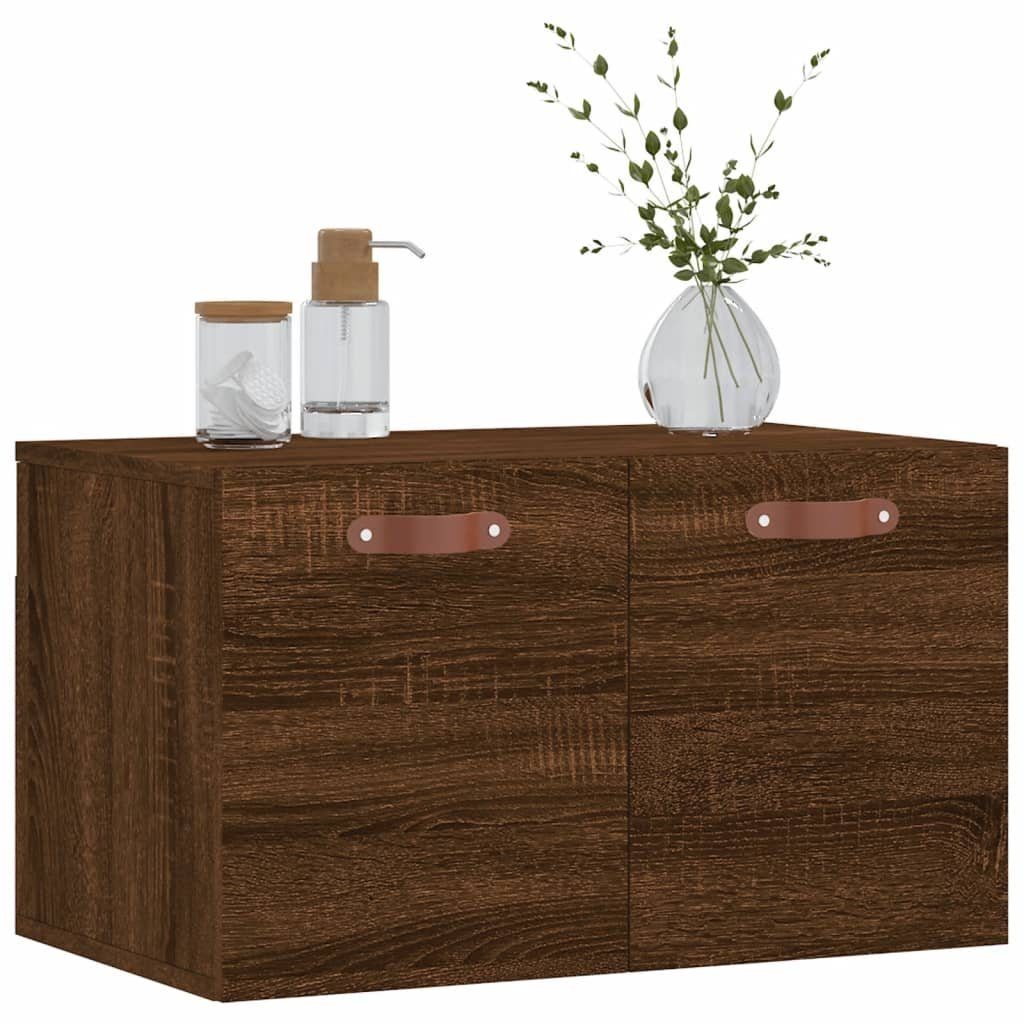 Wandschrank Braune Braun Holzwerkstoff Eichen-Optik Eiche Fächerschrank vidaXL (1-St) 60x36,5x35cm