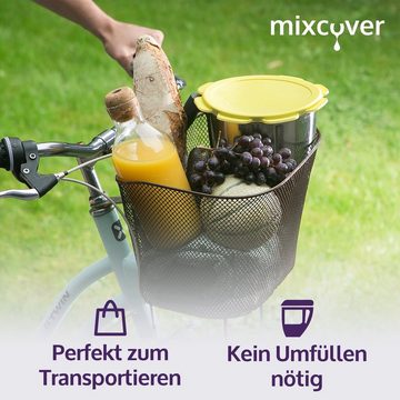 Mixcover Küchenmaschinen-Adapter mixcover Silikon Deckel wasser- & geruchsdicht für Thermomix TM5 TM6 Friend Gelb