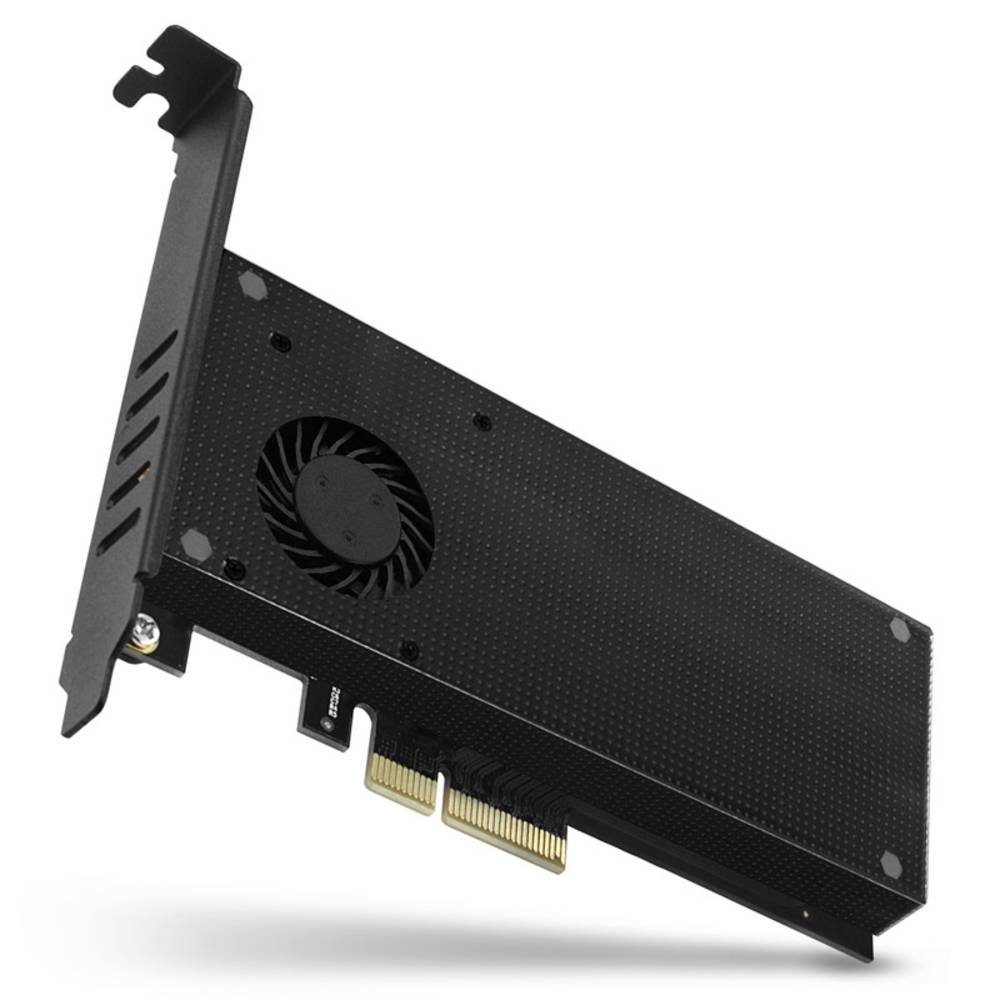 PCIe-3.0-x4-Adapter, 1x M.2-NVMe, 1x M.2-SATA, Modulkarte