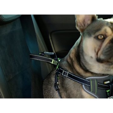 Kerbl Hunde-Halsband Auto-Sicherheitsgeschirr 50-65 cm Schwarz, Nylon