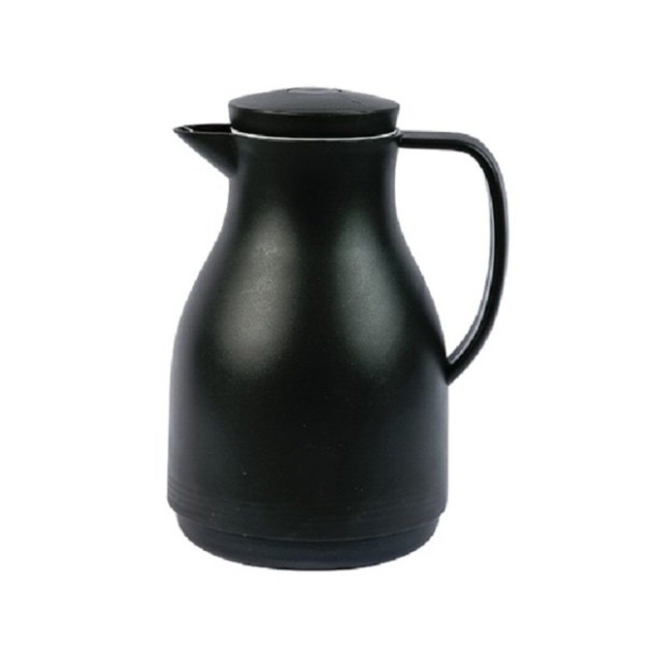 axentia Isolierkanne, 1 l, (1-St), mit Push-Knopf & Tragegriff, 1 L - ø14,5 x 23 cm