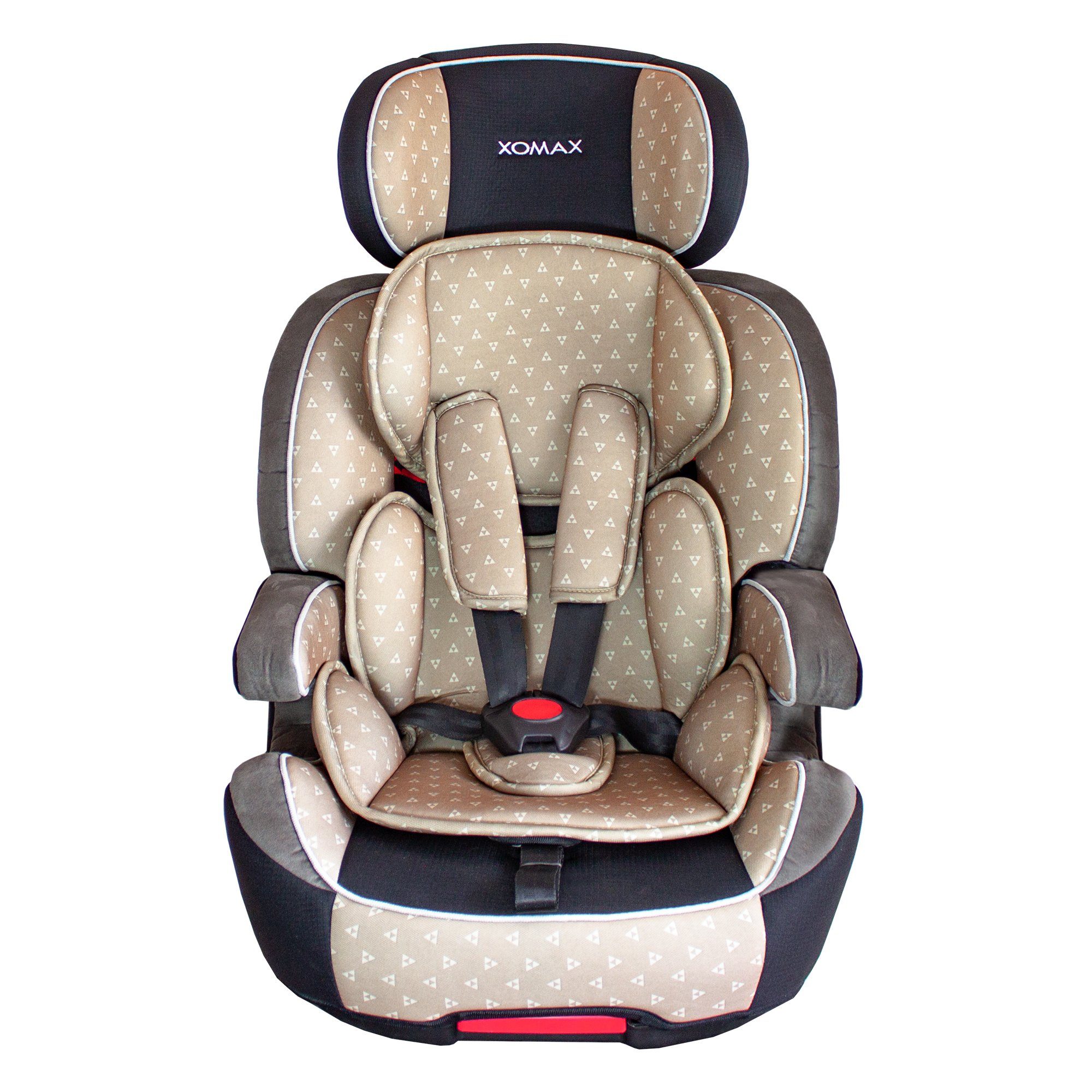 XOMAX Autokindersitz Pia, bis: 12, ab: 9 kg, bis: 36 kg, (Pia), mit 5-Punkt-Gurt und 3-Punkt-Gurt, Isofix Gruppe 1/2/3 ECE R44/04 Beige