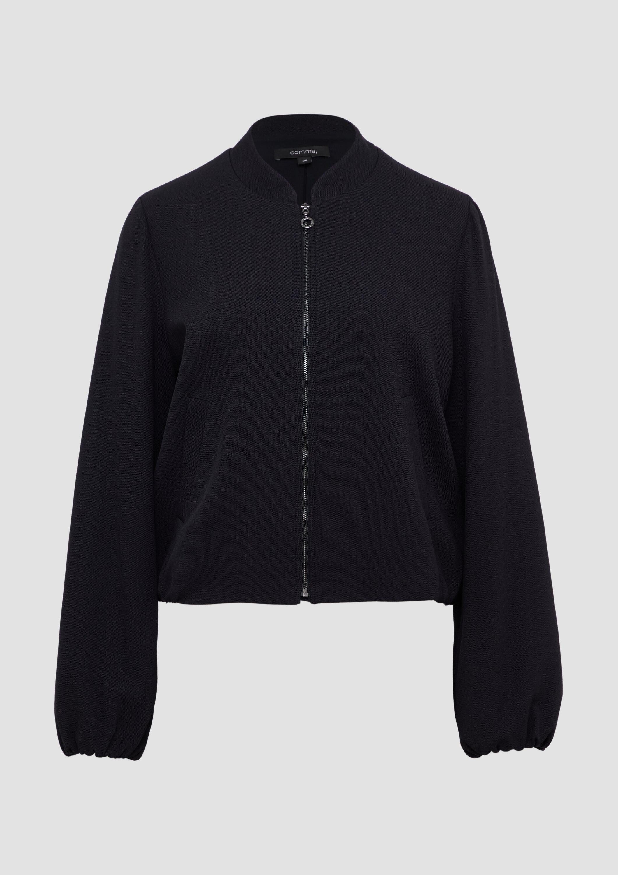 comma Funktionsjacke Indoor-Jacke Blouson mit Raffung