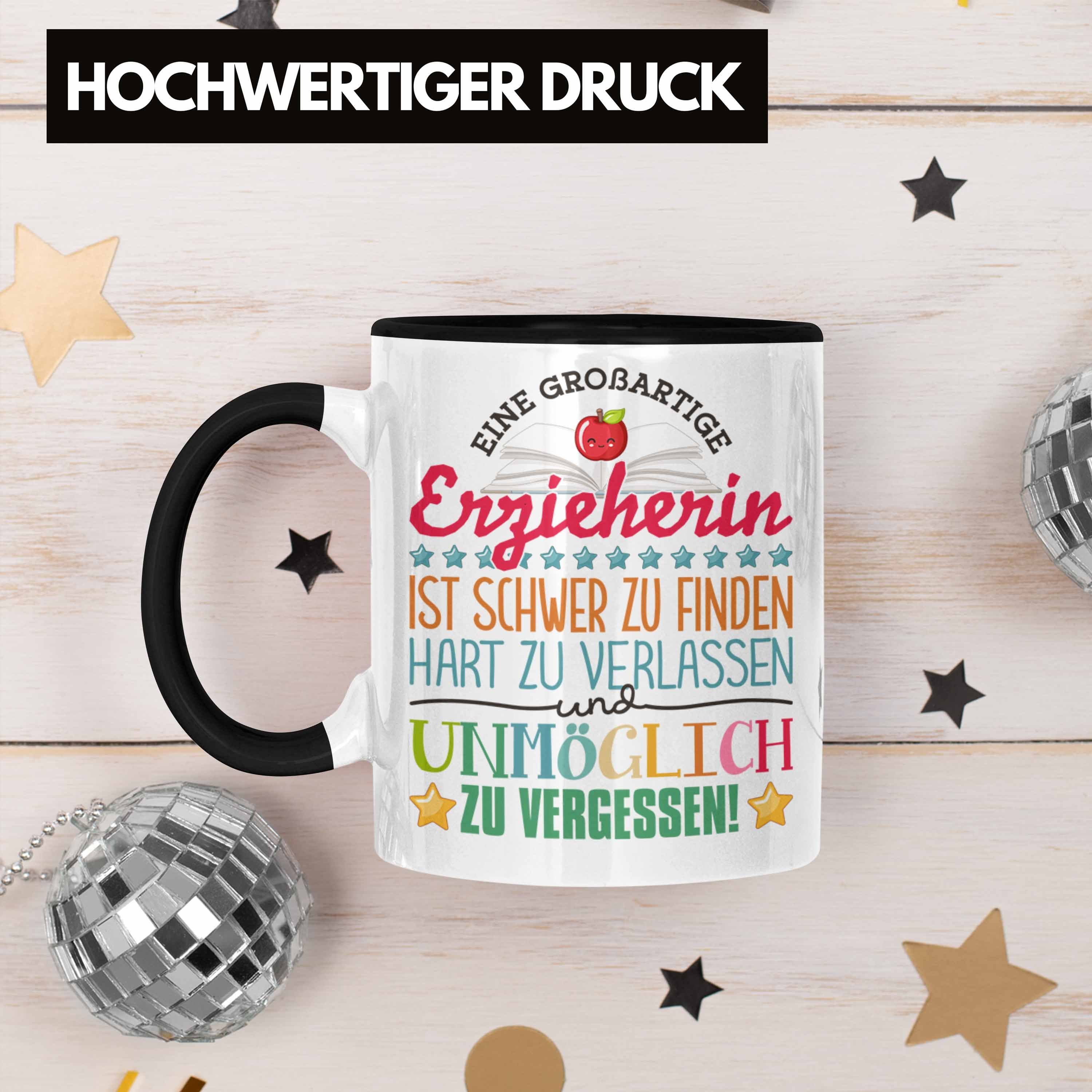 Trendation Tasse Trendation - Erzieherin Abschied Tasse Abschiedsgeschenk Spruch Kinder