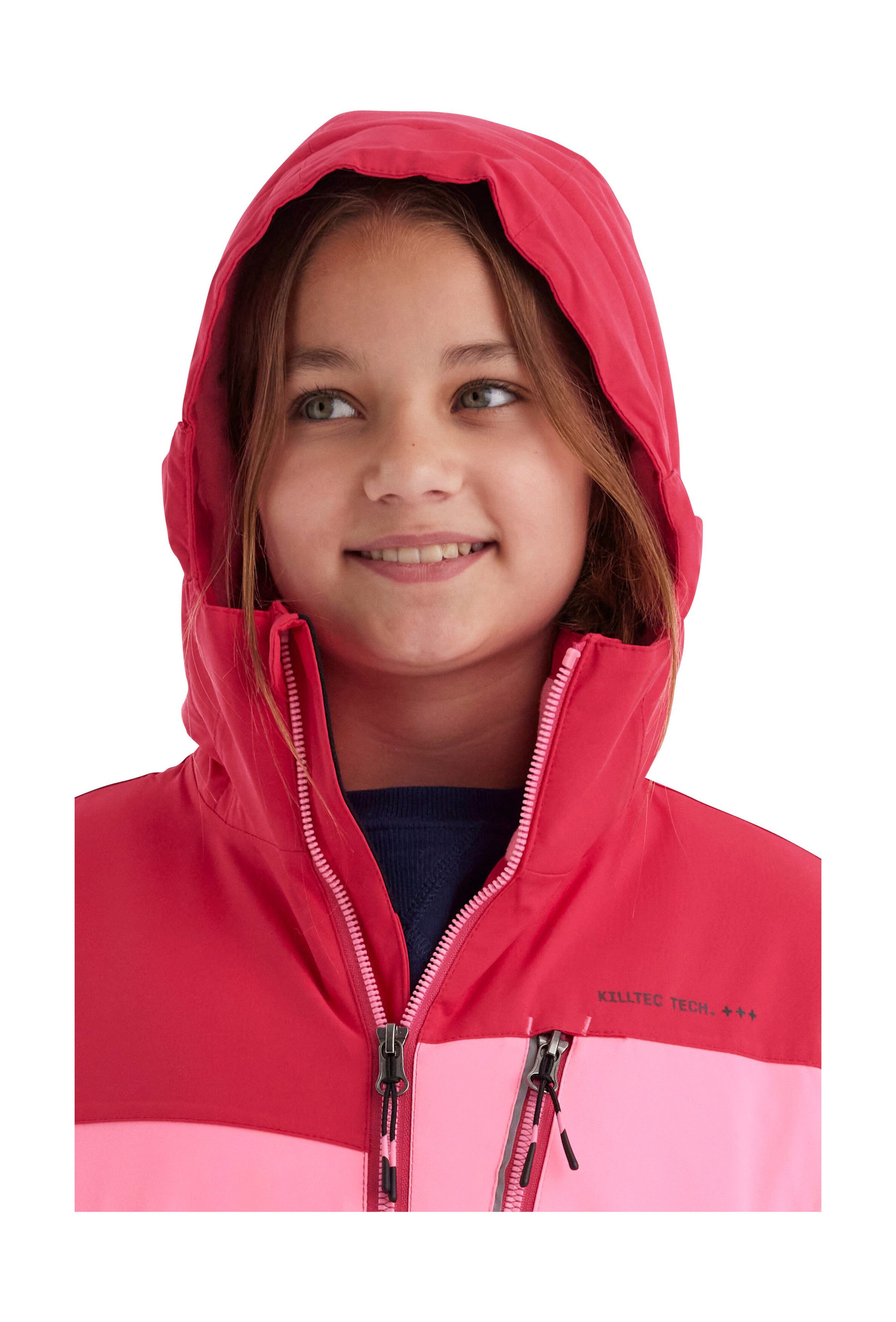 Killtec Outdoorjacke KOW 170 GRLS JCKT Funktionsjacke mit Kapuze und Schneefang, wasserdicht