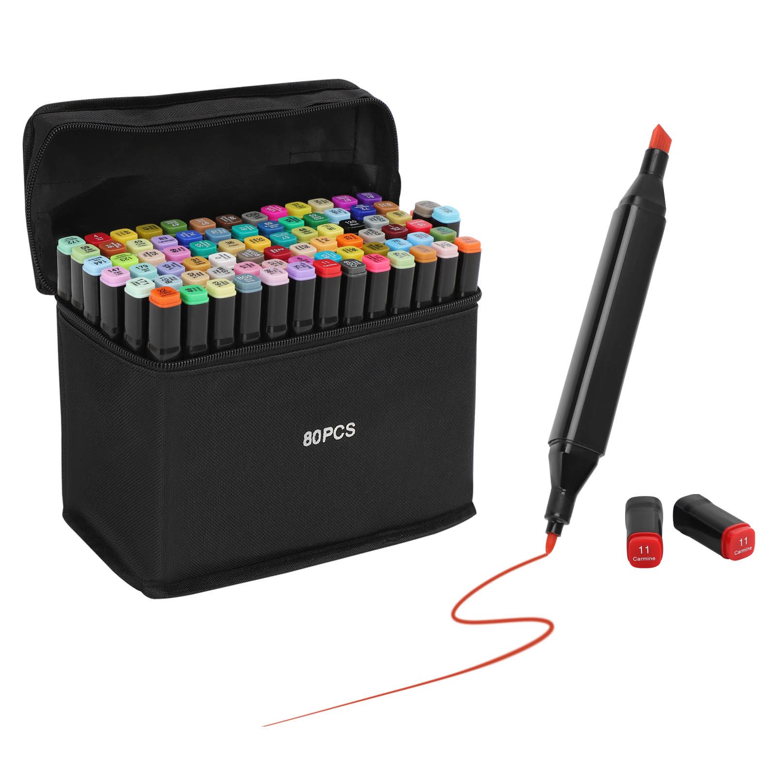 Youyijia Copic Marker Graffiti Pens 80 Colours Alcohol Marker Felt Pens
