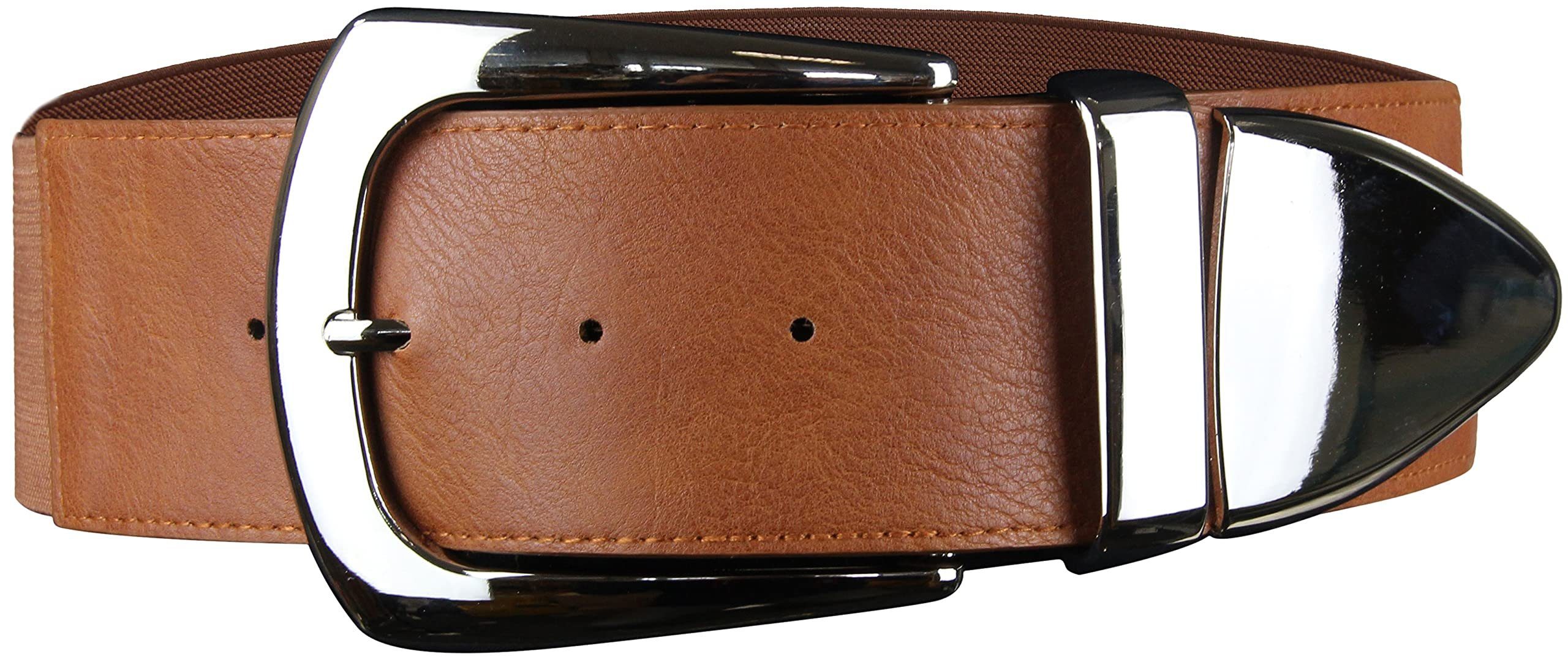 Frentree Taillengürtel Elastischer Damen Taillengürtel, 6 cm breiter Hüftgürtel, XXL Schnalle