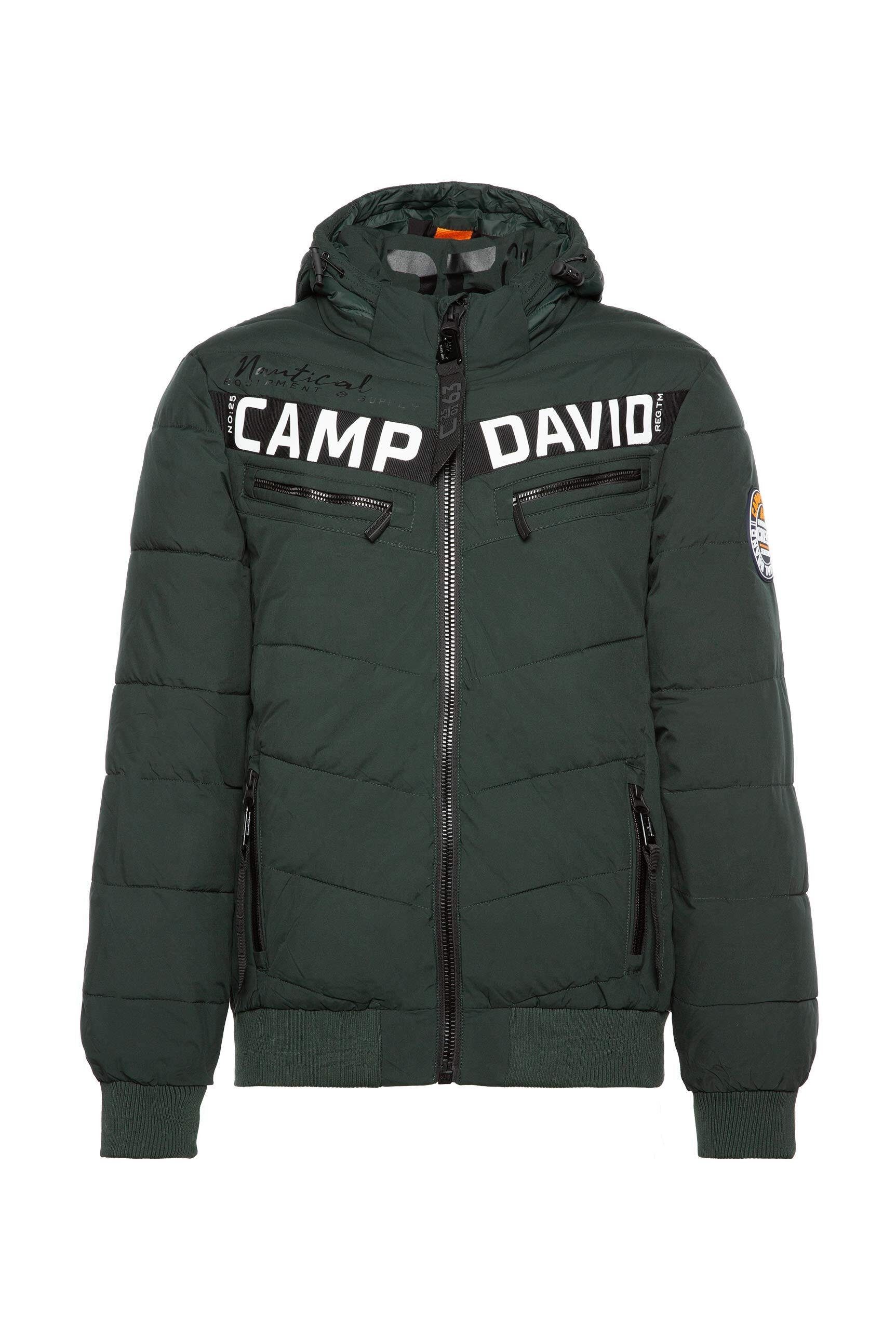 mit Winterjacke Brusttaschen CAMP DAVID