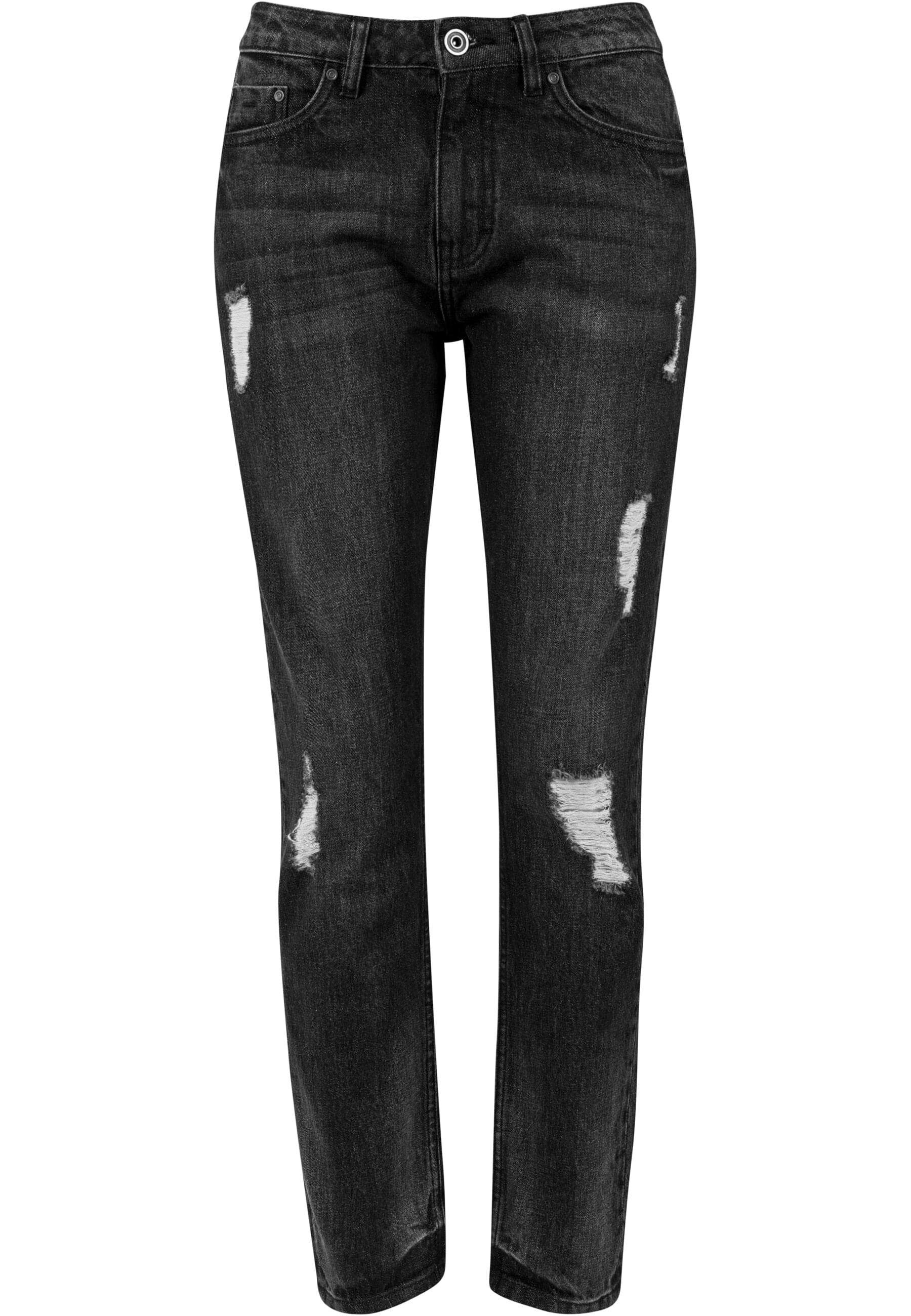 URBAN CLASSICS Bequeme Jeans Urban Classics Damen Ladies Boyfriend Denim Pants (1-tlg)